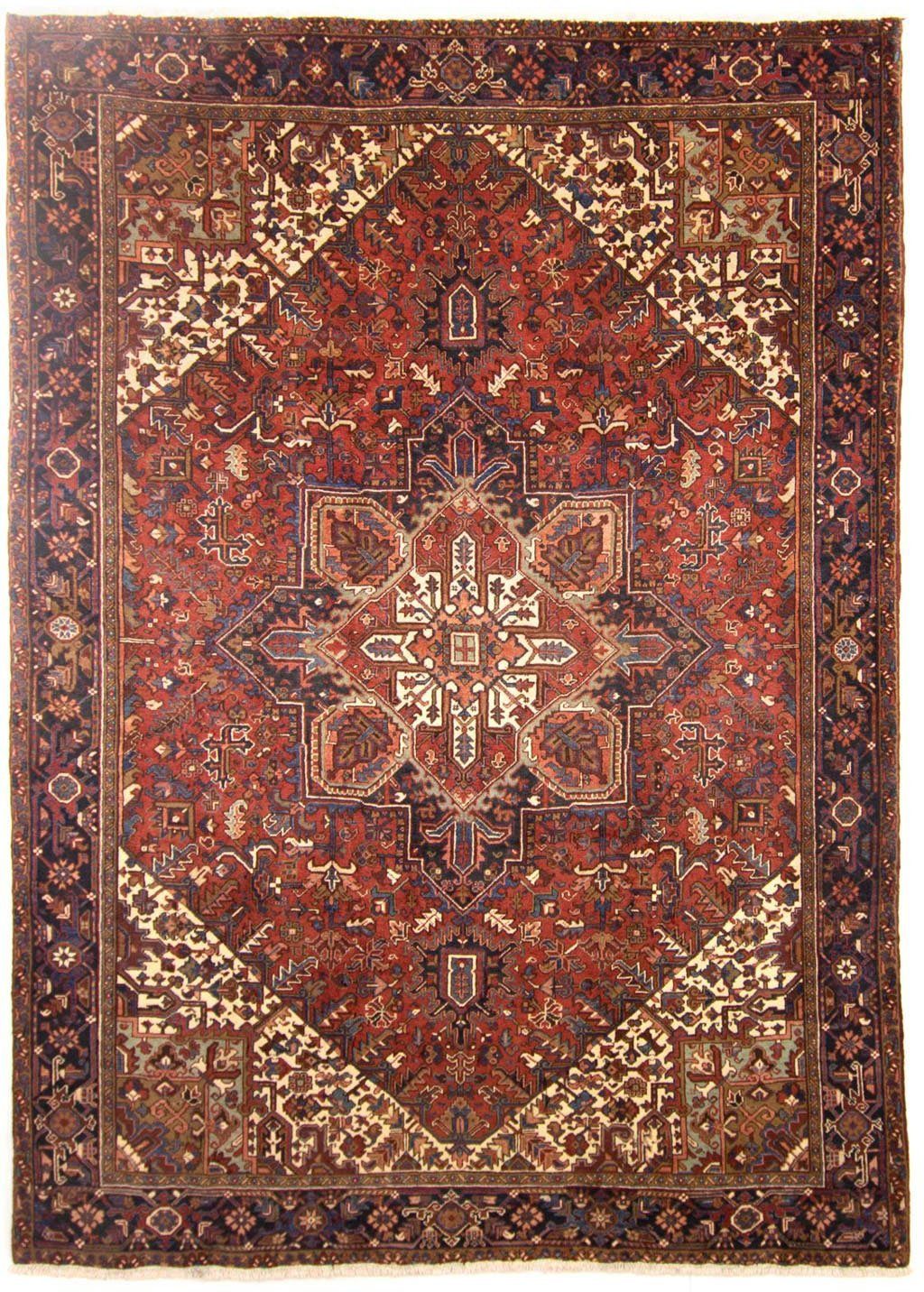 Wollteppich Heriz Medaillon Ruggine 335 x 255 cm, morgenland, rechteckig, Höhe: 10 mm, Unikat mit Zertifikat