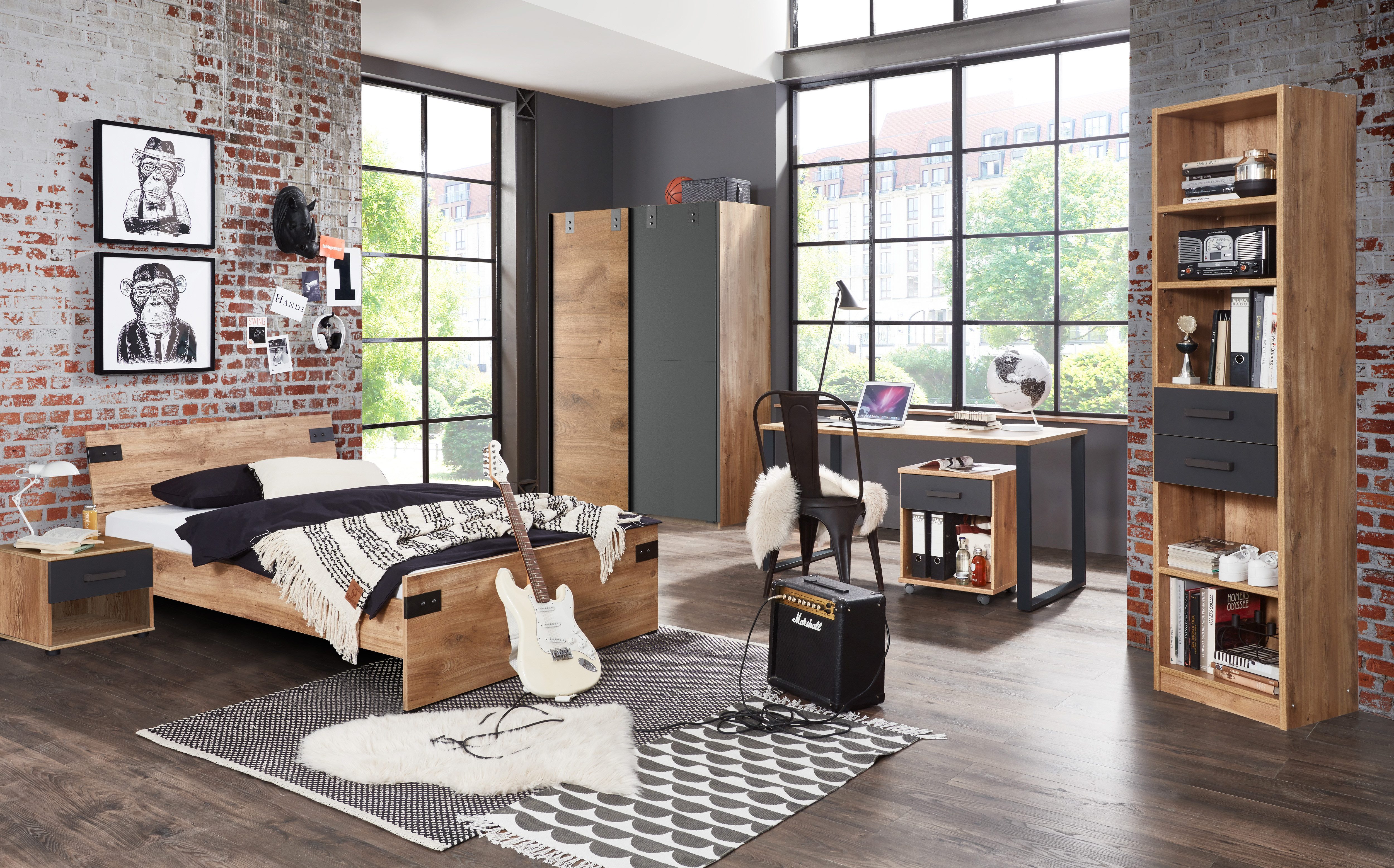 möbel-direkt.de Jugendzimmer-Set Liverpool, (Komplett Set, 6-tlg., günstig online kaufen