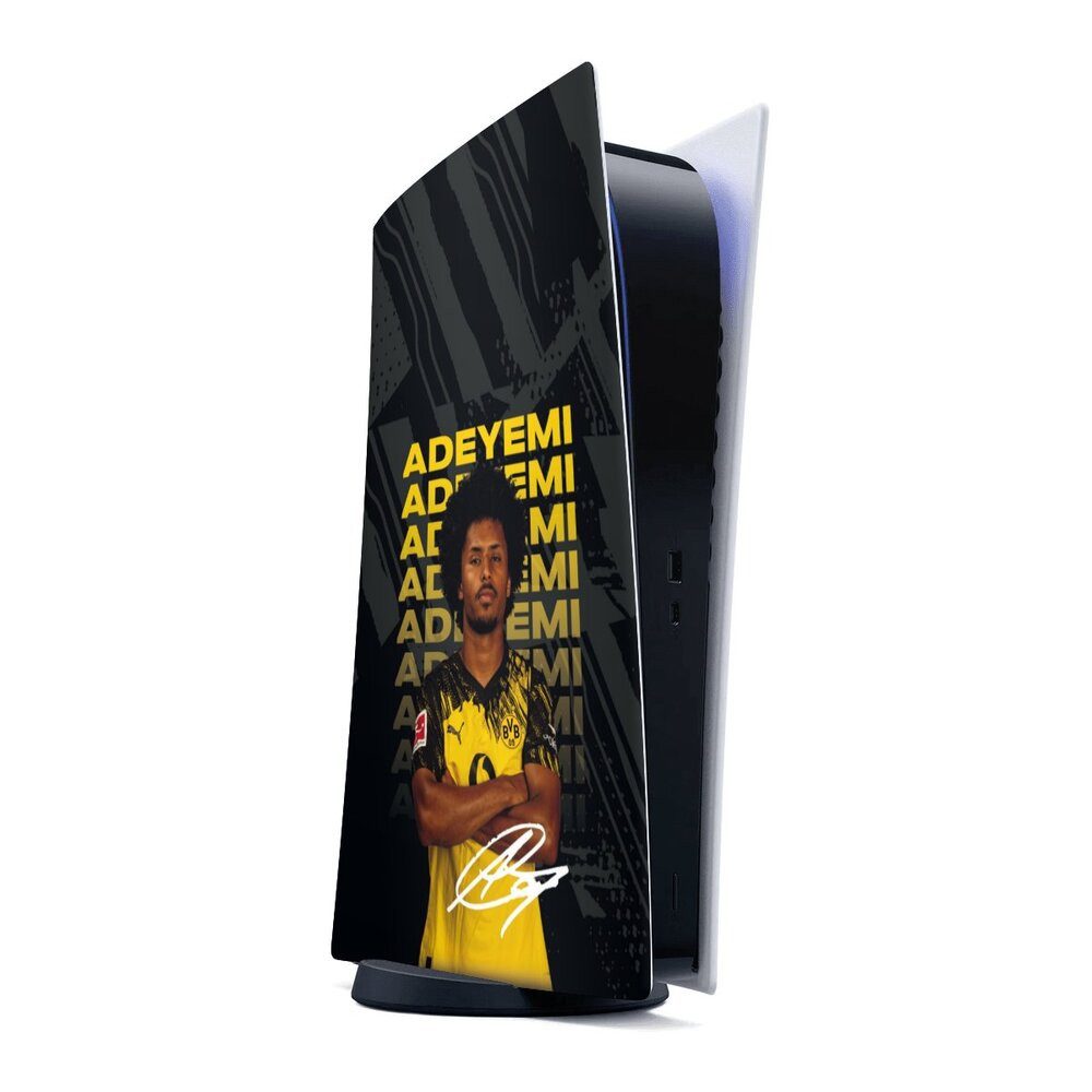 DeinDesign Konsolen-Cover Borussia Dortmund Karim Adeyemi BVB Karim Adeyemi 25/26, Sony Playstation 5 Digital Edition Skin Aufkleber Sticker Folie