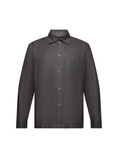 Esprit Langarmhemd Button-Down-Hemd aus Twill