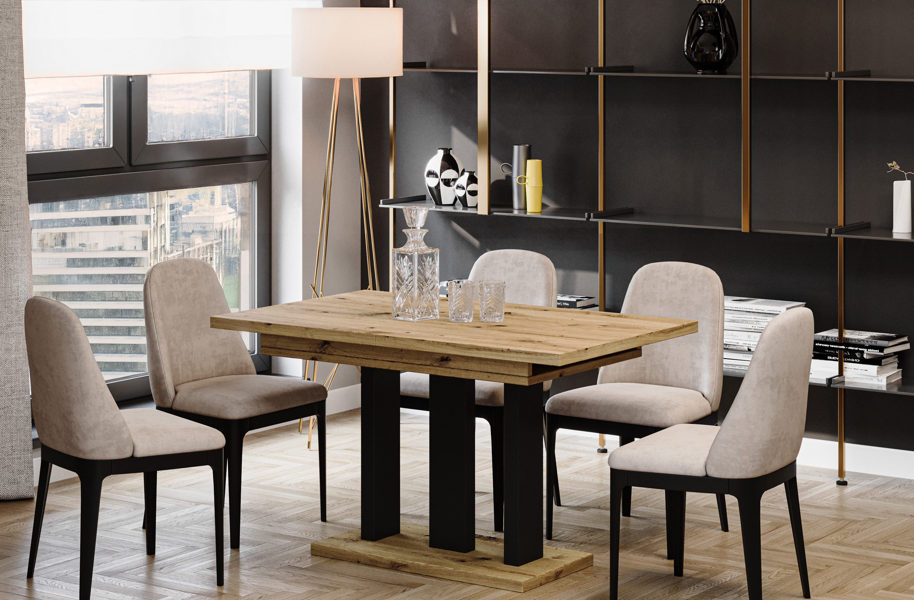 Endo-Moebel Esstisch Appia Esstisch 130–210cm ausziehbar für 8 Personen Tis günstig online kaufen