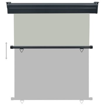vidaXL Balkonsichtschutz Balkon-Seitenmarkise 140 × 250 cm Grau