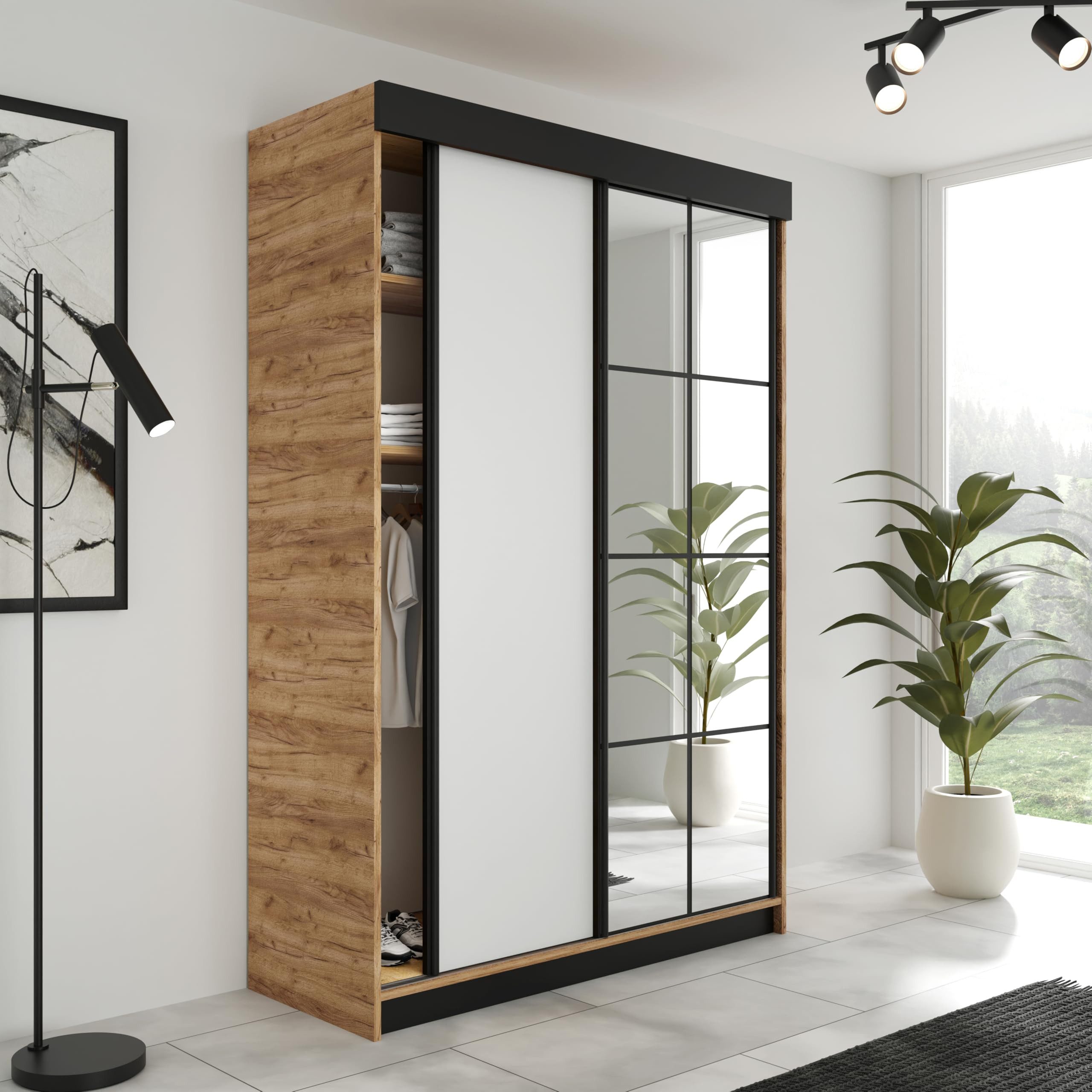 KIER FURNITURE Schiebetürenschrank LAMARO 167 x günstig online kaufen