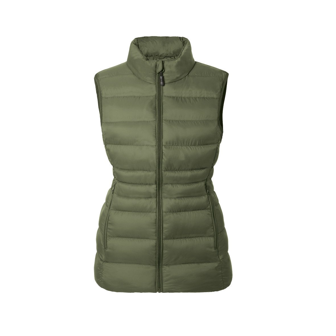 30seven Jagdweste beheizte Weste Slim Fit mit gepolstertem Kragen - Khaki 5 günstig online kaufen