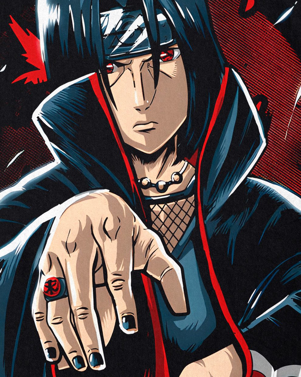style3 T-Shirt Itachi Venegance kakashi sasuke stirnband naruto anime manga günstig online kaufen