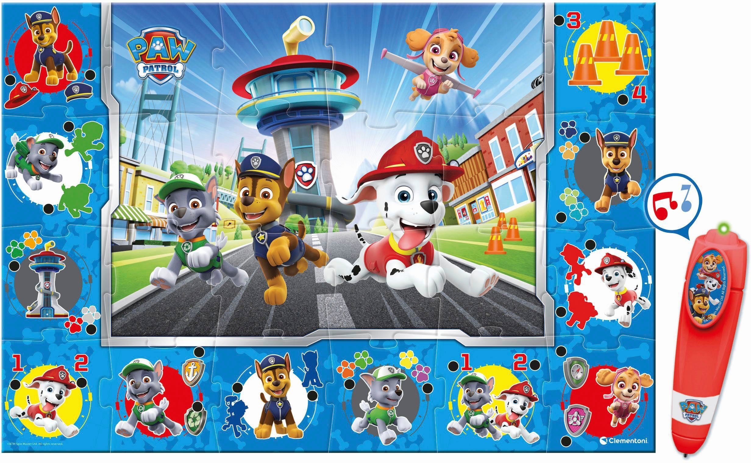 Clementoni® Puzzle Quiz-Bodenpuzzle PAW Patrol, 24 günstig online kaufen