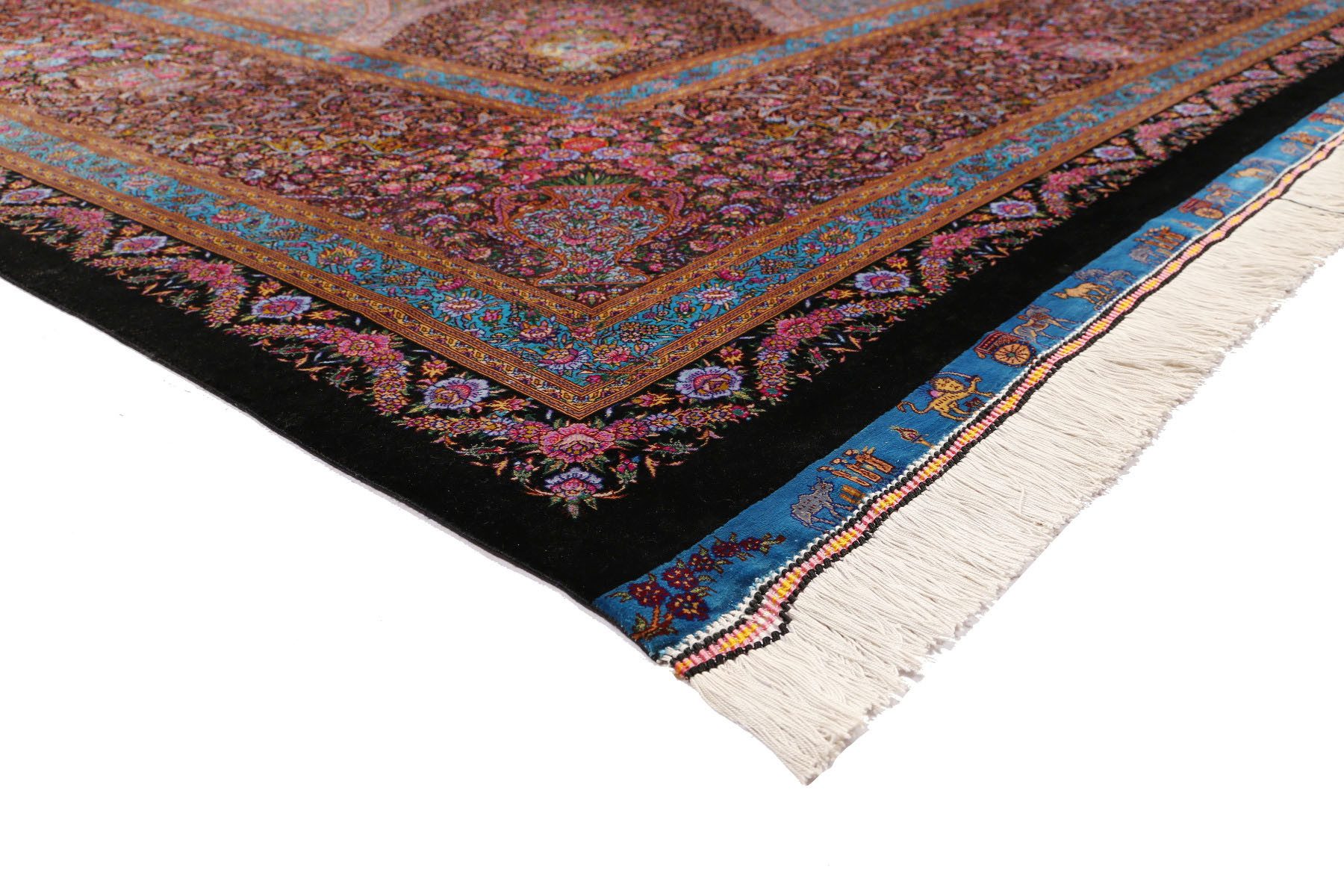 Carpet Avenue Teppich Ghom Seide Zabihi 398x398, Quadrat, Höhe: 6 mm