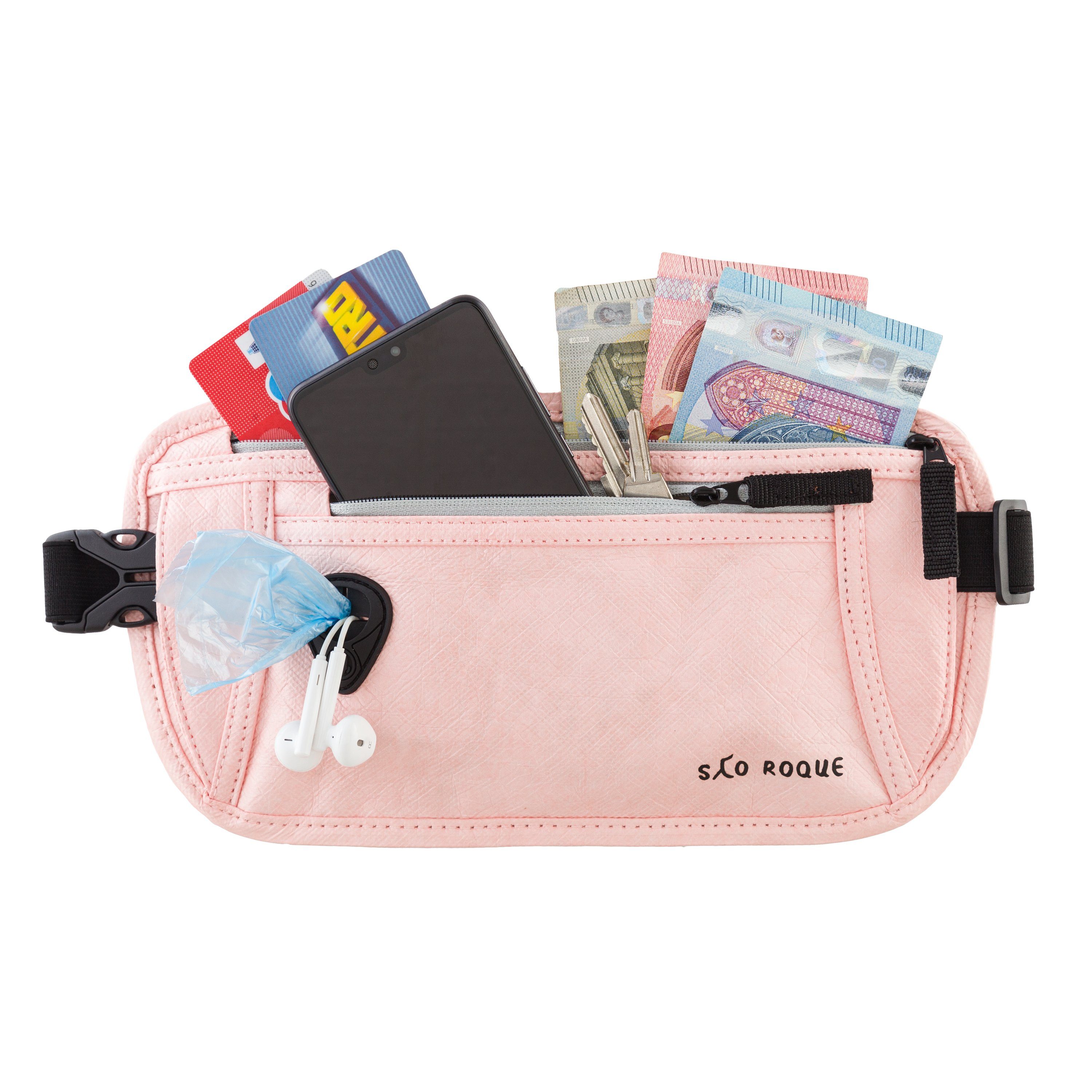 Bauchtasche Flache Damen Herren Bauchtasche, Diebstahlsicher RFID Schutz