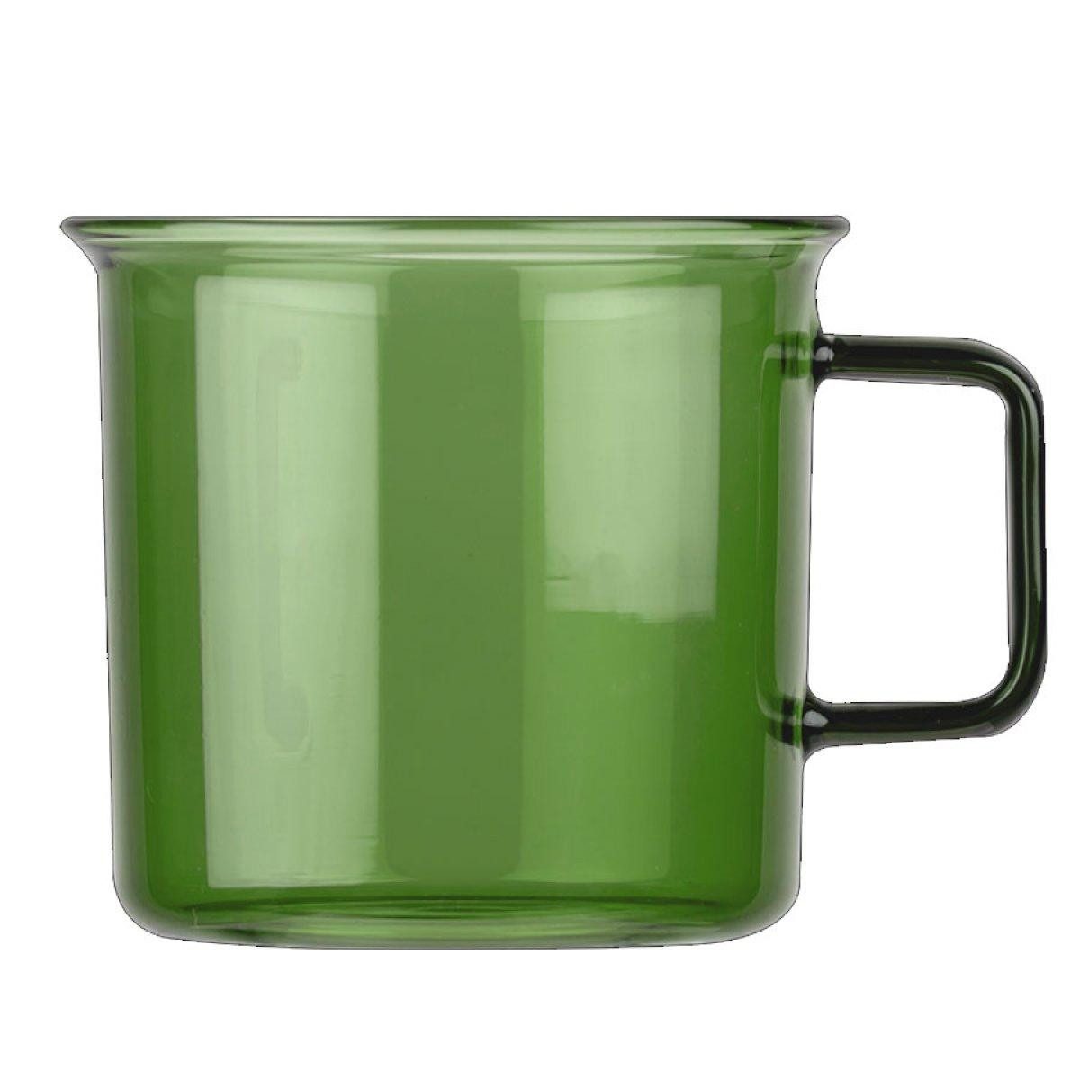 Muurla Tasse Teeglas Tasse Grün aus hitzebeständigem Glas (350ml)