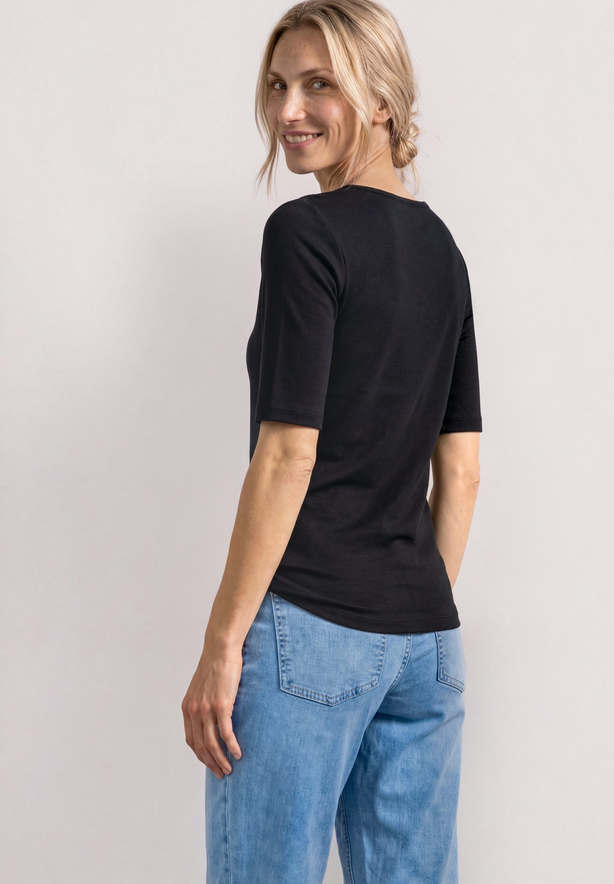 STREET ONE T-Shirt in Unifarbe