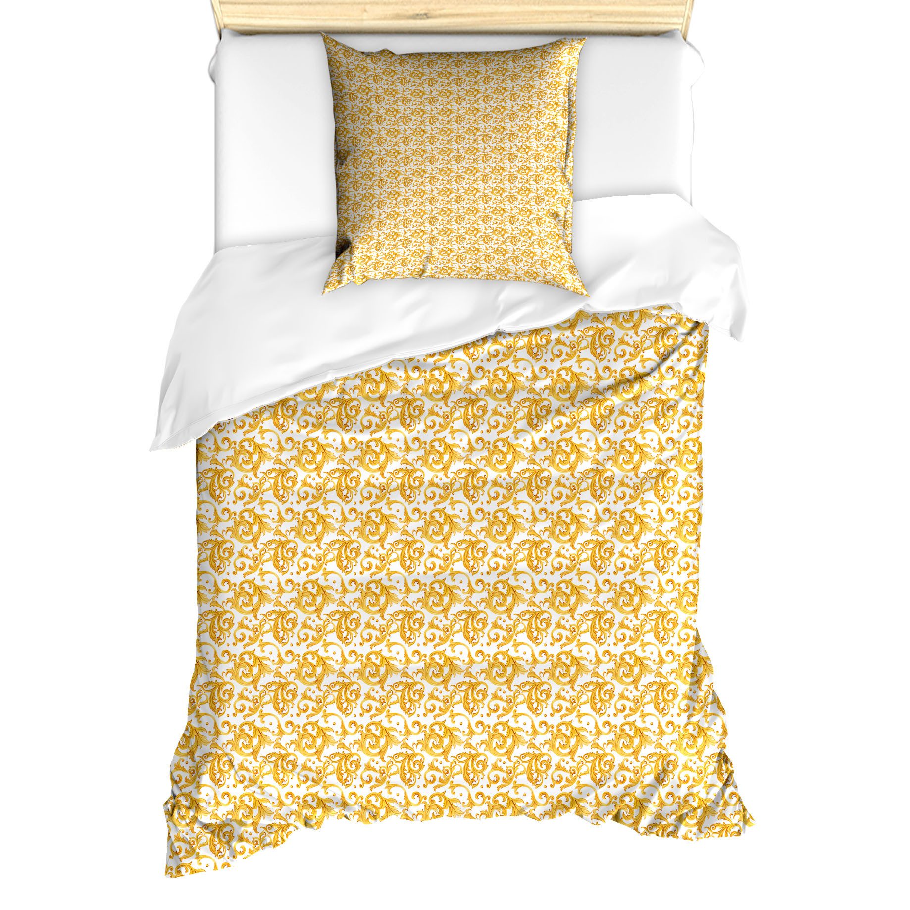 Abakuhaus Bettwäsche Milbensicher Allergiker geeignet mit Kissenbezug, Microfaser, Retro Barock Inspired Königlichen Theme