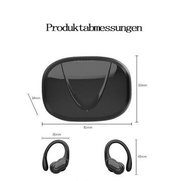 GelldG Bluetooth Kopfhörer 5.3, 24H mit Ladekoffer LED Anzeige Bluetooth-Kopfhörer