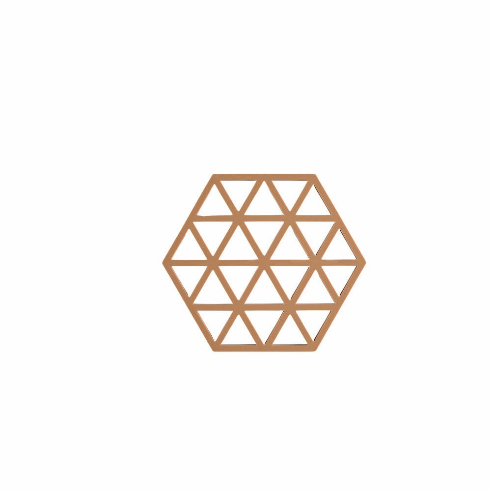 Zone Denmark Topfuntersetzer Triangles Light Terracotta, 16 x 14 cm