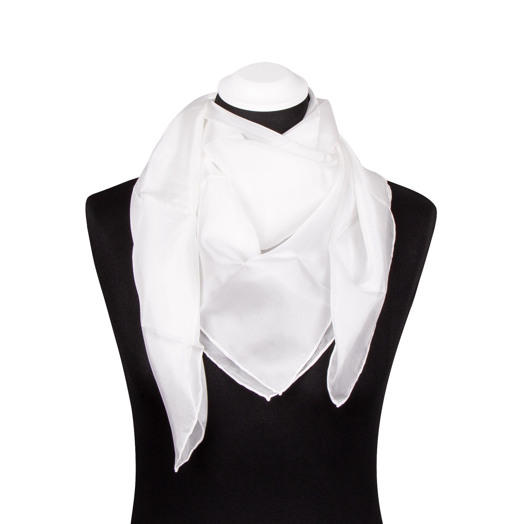 TINITEX Seidentuch Seidentuch Halstuch Schal naturweiß günstig online kaufen
