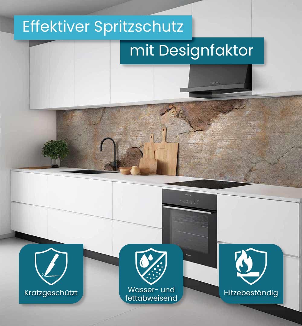MyMaxxi Küchenrückwand Küchenrückwand selbstklebend Sandstein Spritzschutz günstig online kaufen