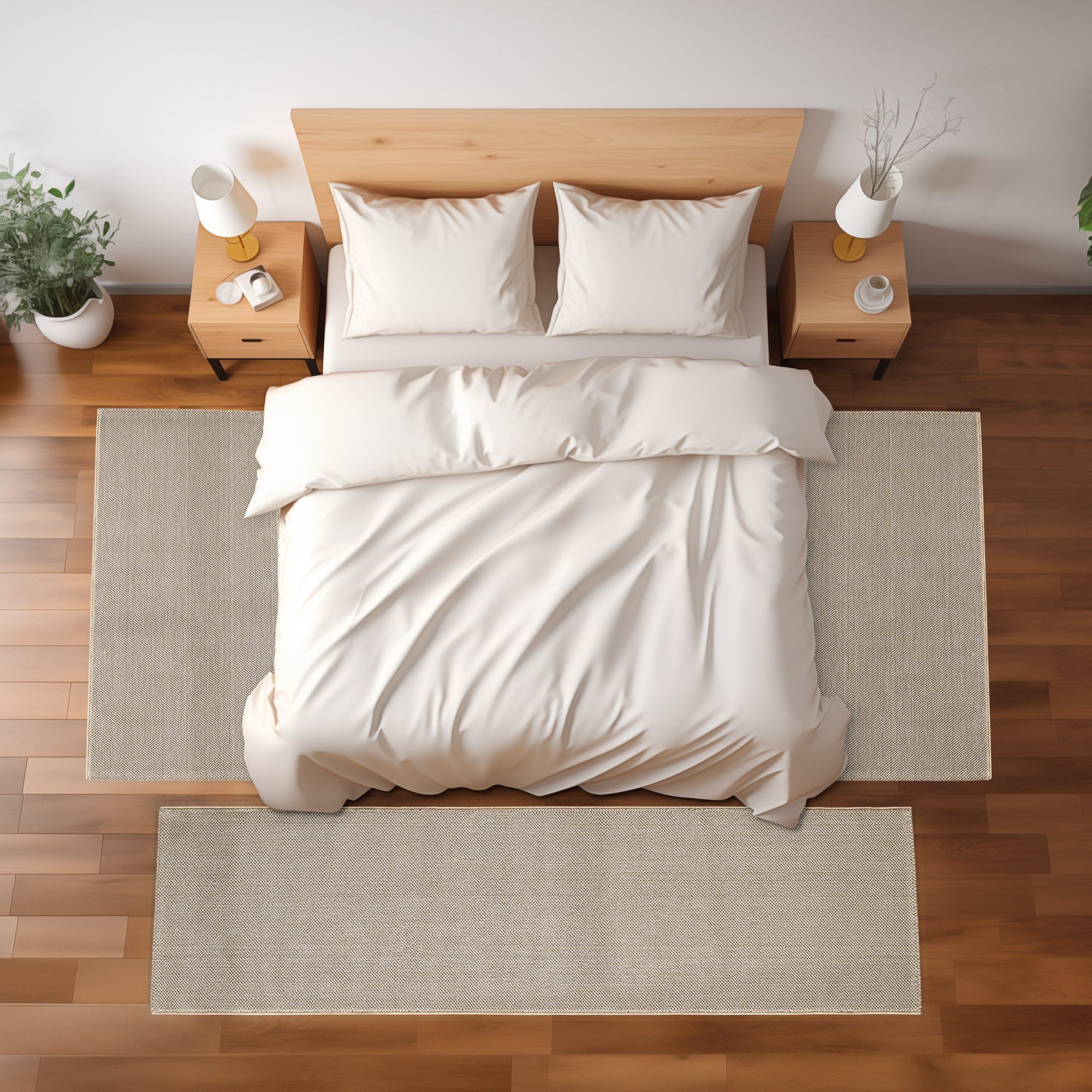 SIMPEX24 Kurzflor-Bettumrandung Bordüre Design, Höhe 7 mm, (Bett-Set, 3-tlg günstig online kaufen
