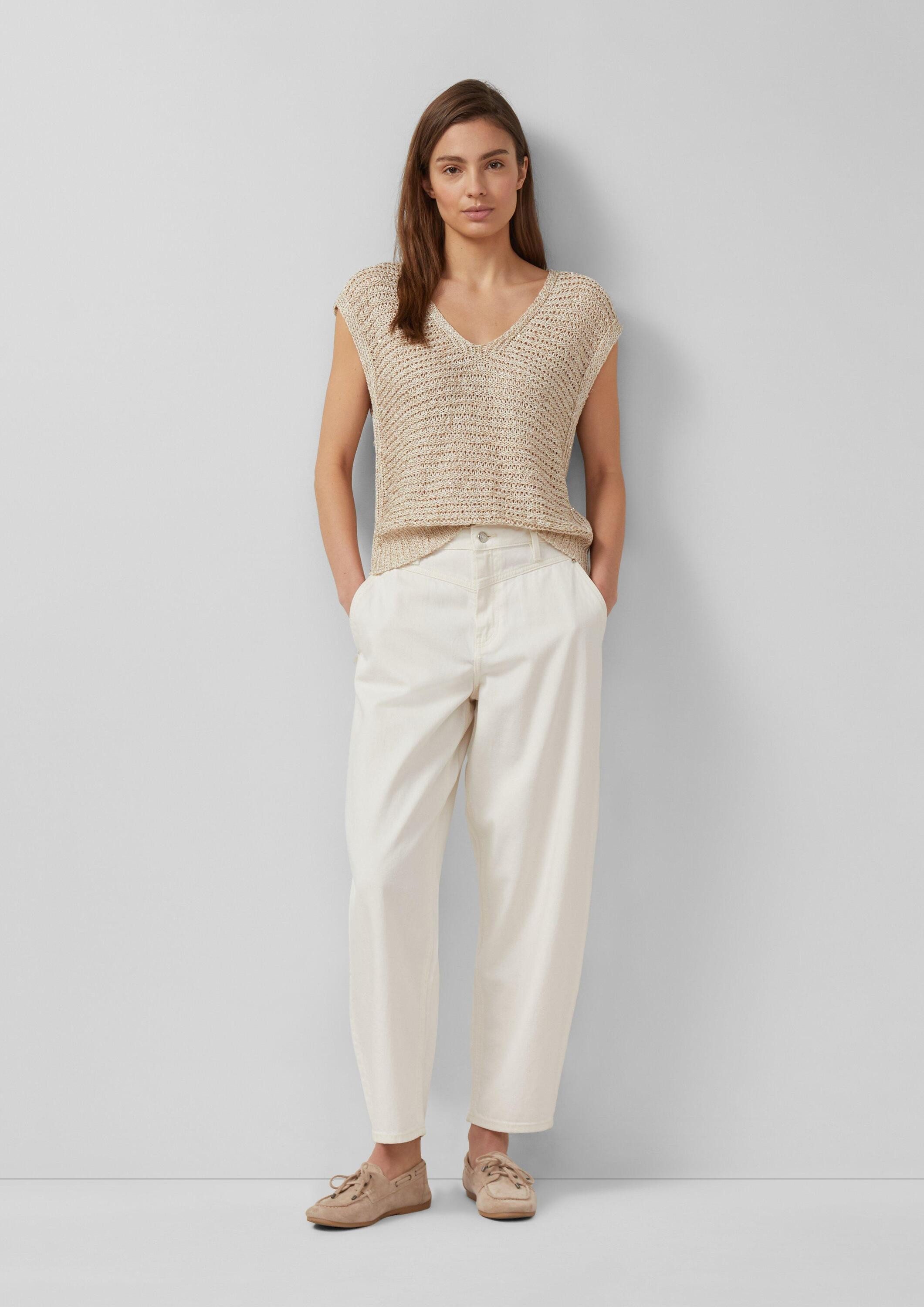 s.Oliver Regular-fit-Jeans Jeans-Hose Ankle-Jeans / Relaxed Fit / High Rise / Barrel Leg