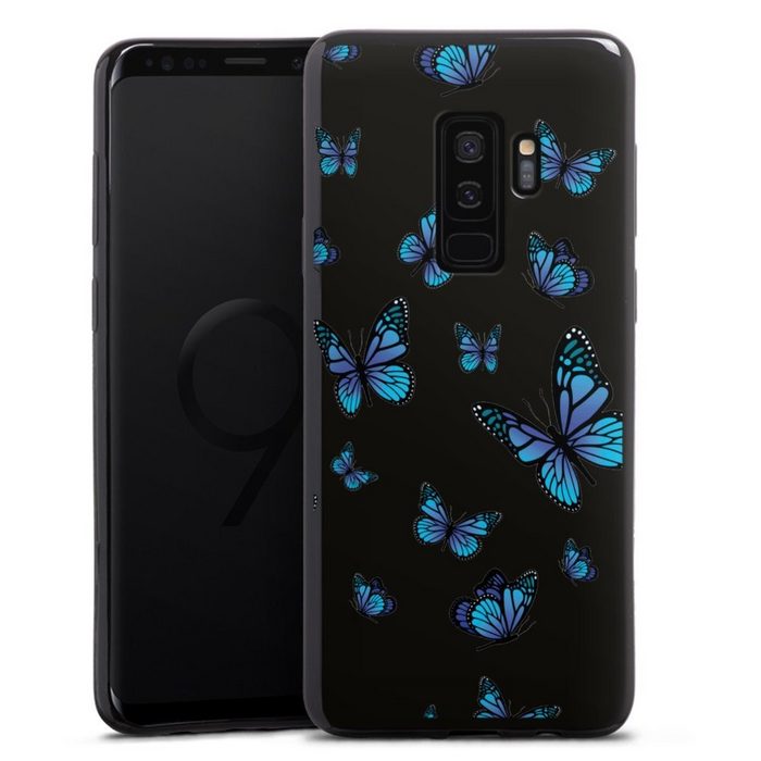 DeinDesign Handyhülle Schmetterling Muster transparent Butterfly Pattern Transparent Samsung Galaxy S9 Plus Silikon Hülle Bumper Case Handy Schutzhülle