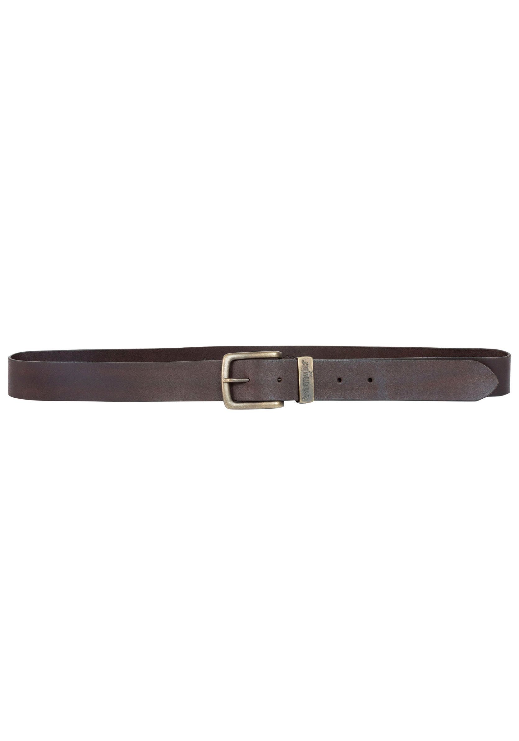 METAL Ledergürtel LOOP brown Wrangler