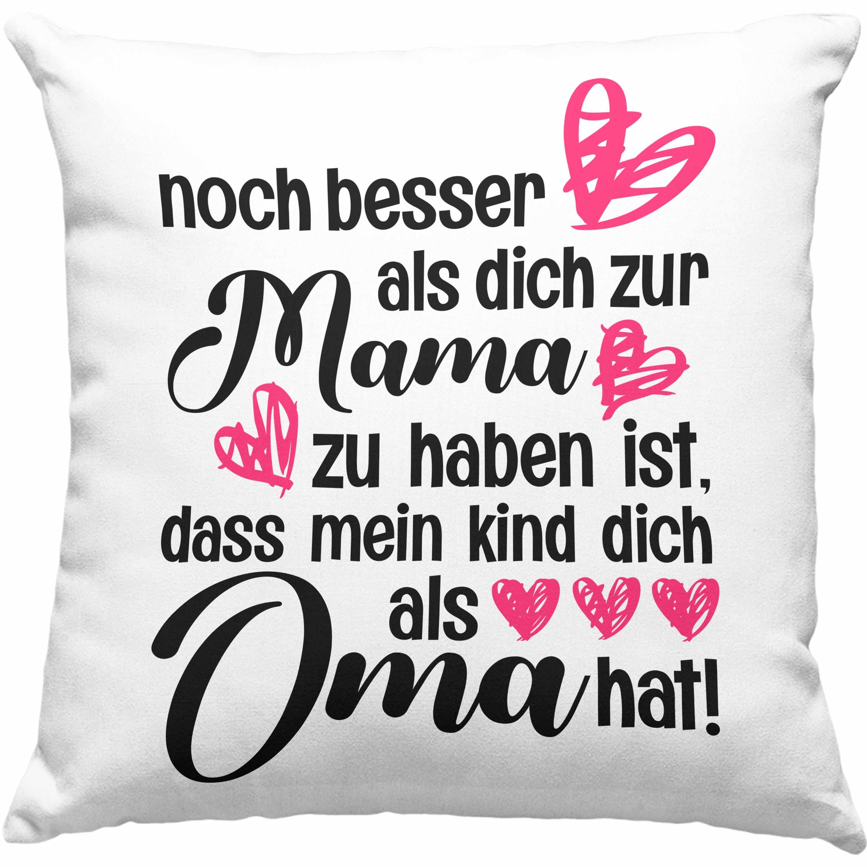 Trendation Dekokissen Trendation - Muttertag Kissen Geschenk für Mama und Oma Dekokissen mit