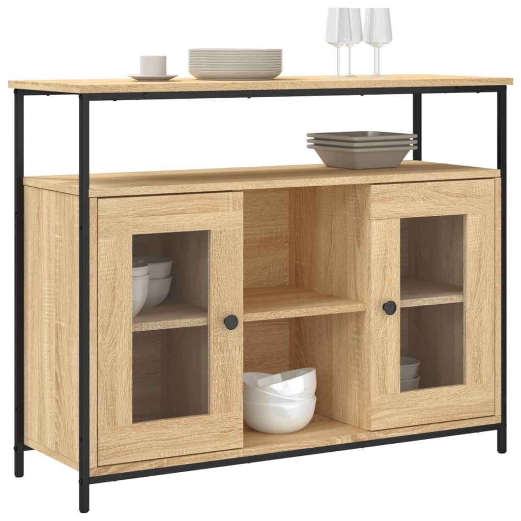 vidaXL Sideboard Sideboard Sonoma-Eiche 100x35x80 cm Holzwerkstoff (1 St) günstig online kaufen