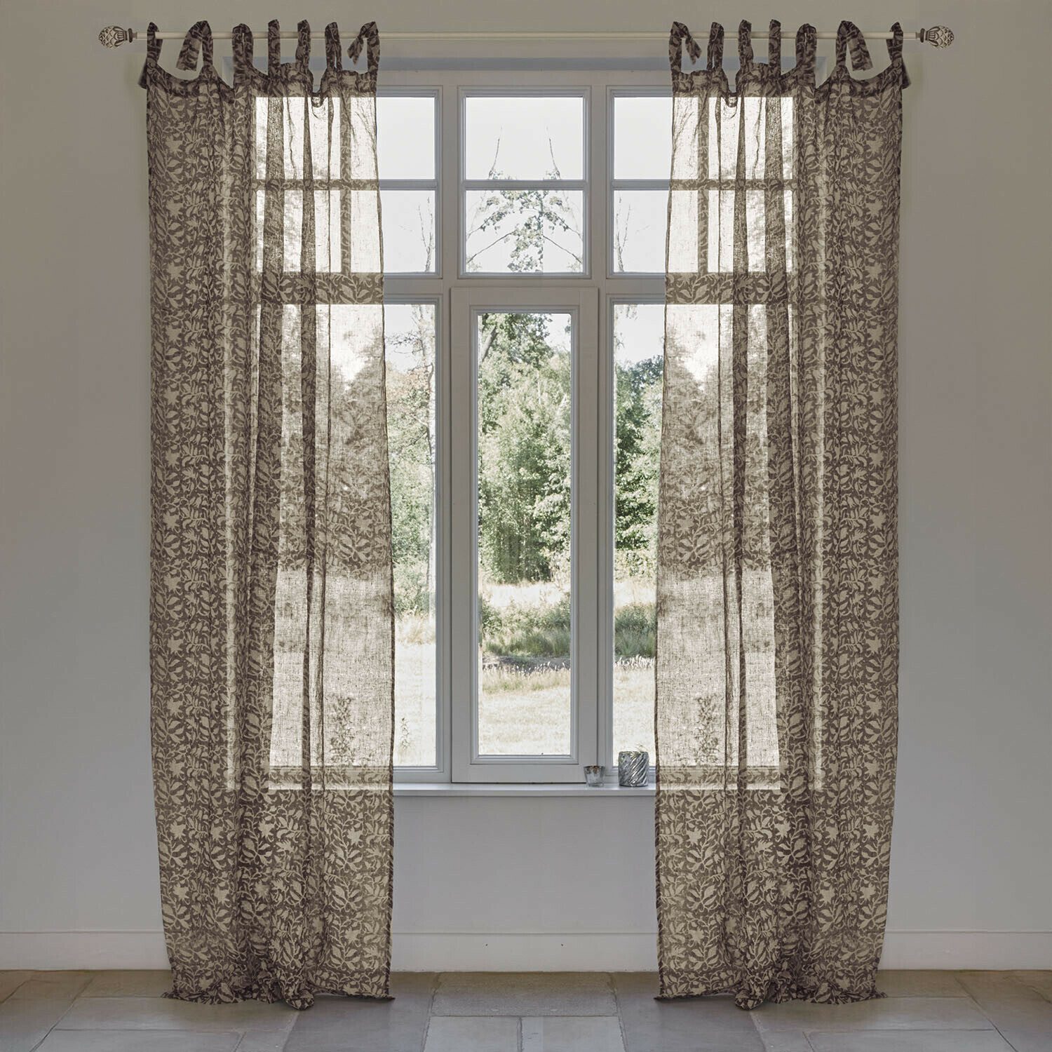 Mirabeau Vorhang Gardine Ziradayn schwarz/beige