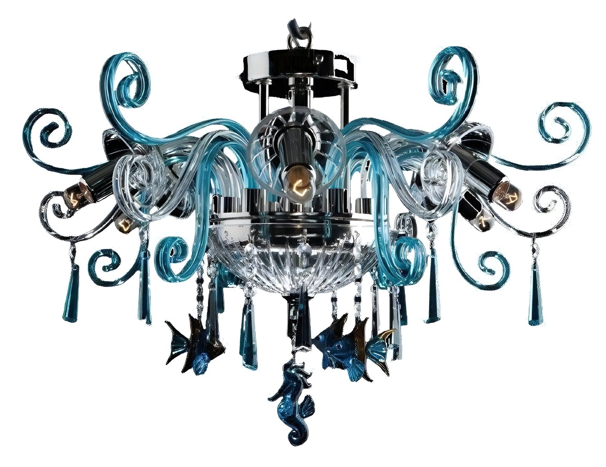 Xlmoebel Kronleuchter Bohemia IVELE Kristallpendelleuchte in elegantem Design, Hergestellt in Europa