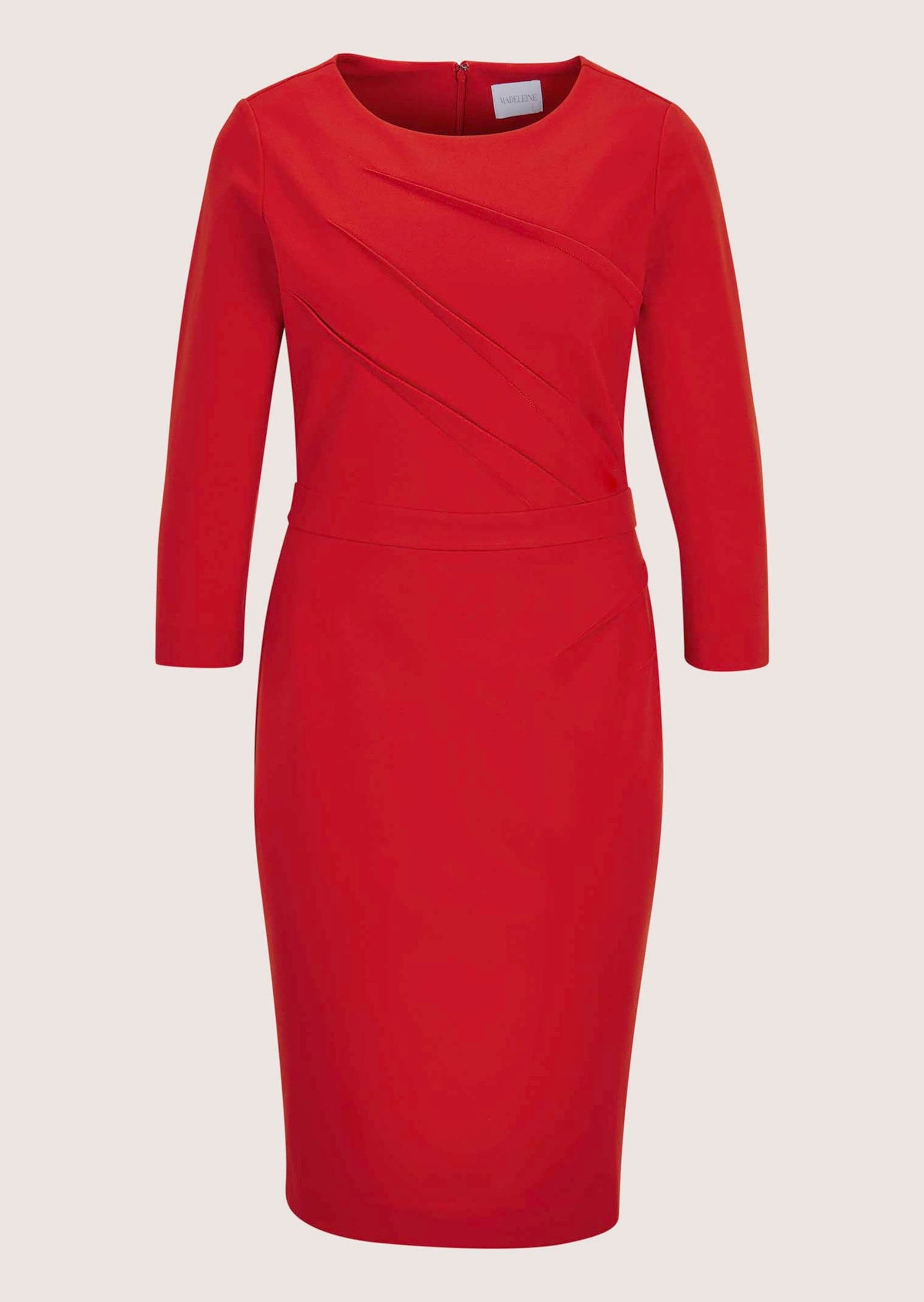 Maxikleid Schmales Jersey-Kleid mit Rundhals