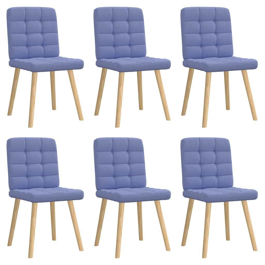 vidaXL Esszimmerstuhl Esszimmerstühle 6 Stk. Jeansblau günstig online kaufen