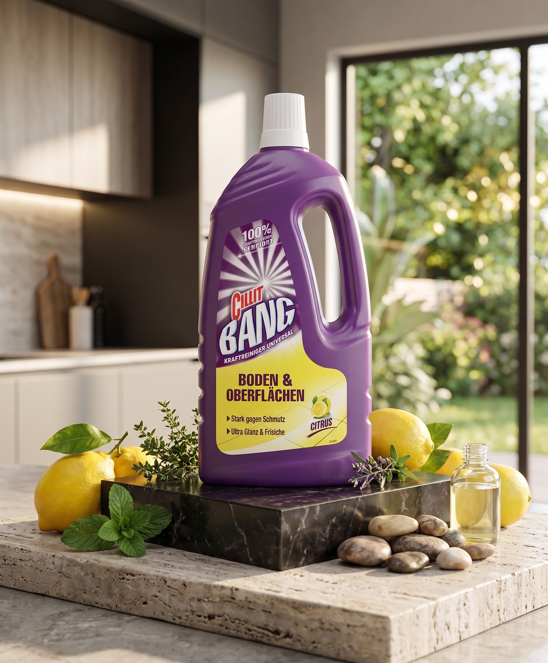 CILLIT BANG CILLIT BANG Kraftreiniger Boden und Oberflächen – 1500 ml - Citrus Bodenpflegemittel