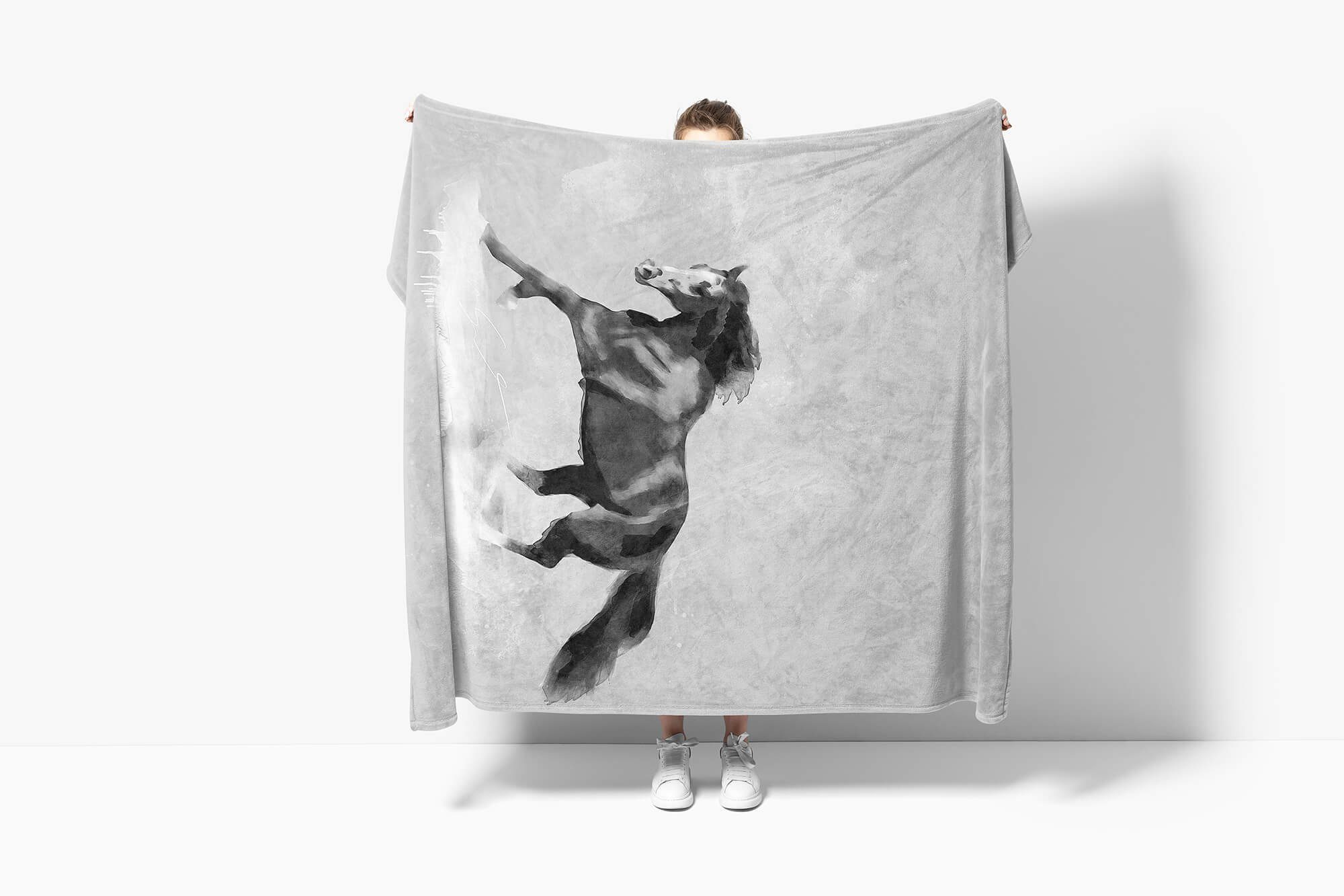 Sinus Art Handtücher Handtuch Strandhandtuch Saunatuch Kuscheldecke Grau Pf günstig online kaufen