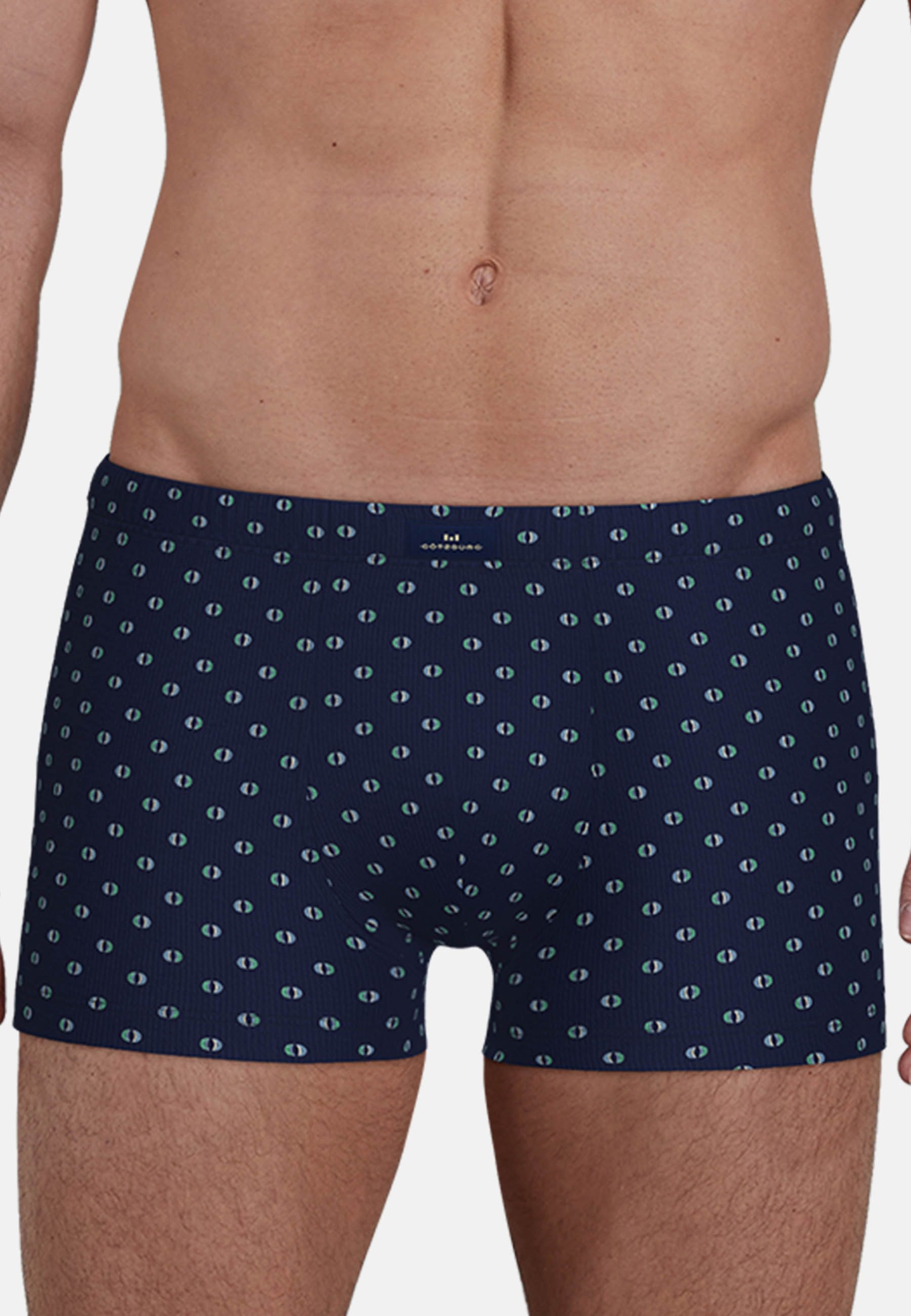 GÖTZBURG Retro Pants Edingburgh (2er Pack) gemustert, basic, kurz, atmungsaktiv, Baumwollmix