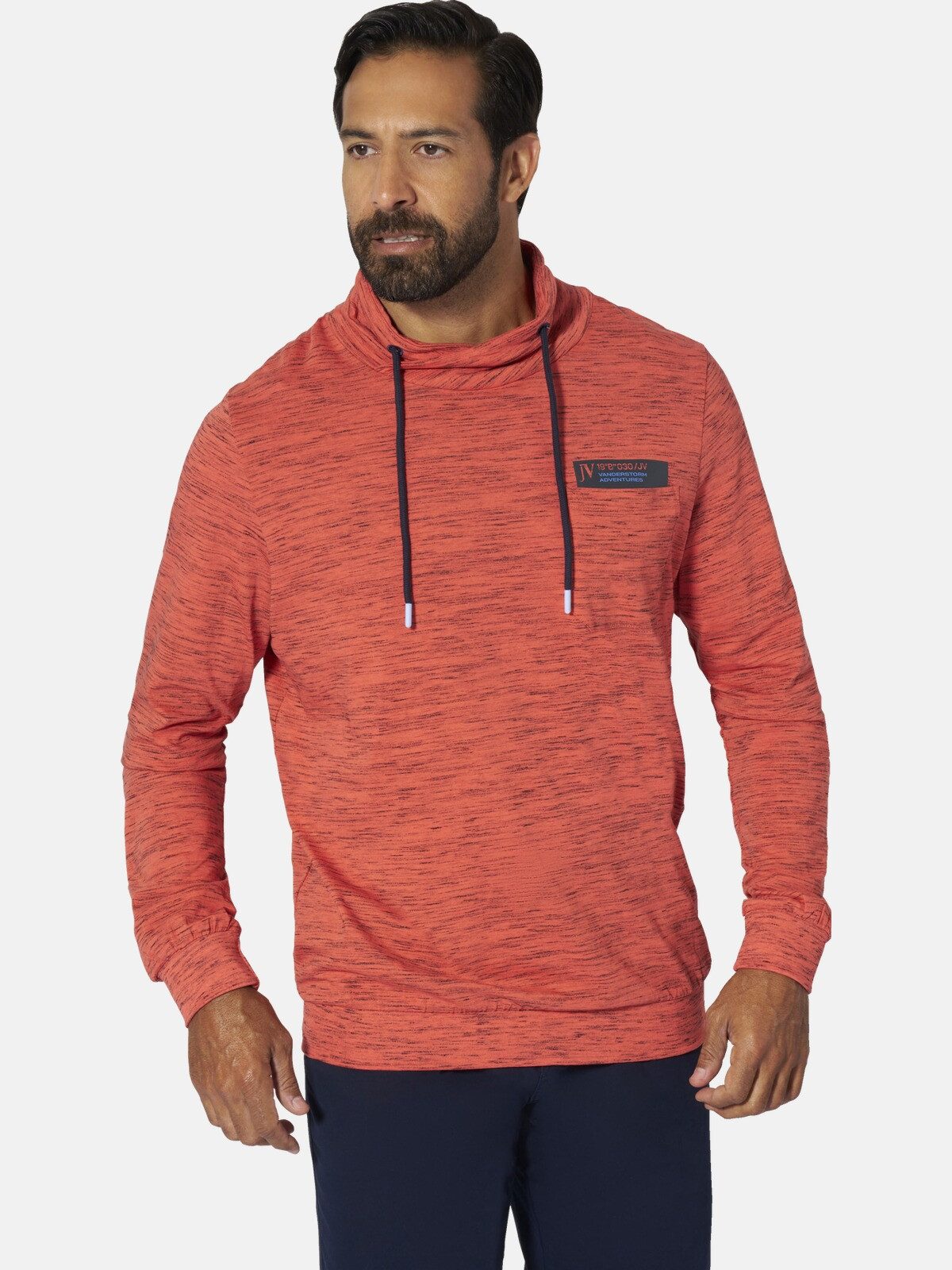 Jan Vanderstorm Sweatshirt KERVIK mit weitem Kragen