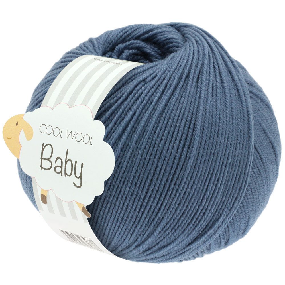 LANA GROSSA COOL WOOL BABY Häkelwolle, 220 m (besonders geeignet für Babystricksachen), 50 g