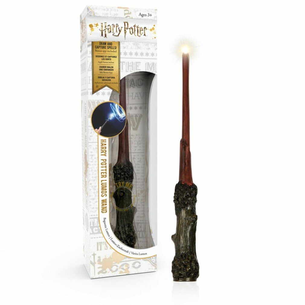 Bio Oil Kostüm-Perücke Zauberstab Shine Inline Lumos Harry Potter LED Leicht (19 cm)