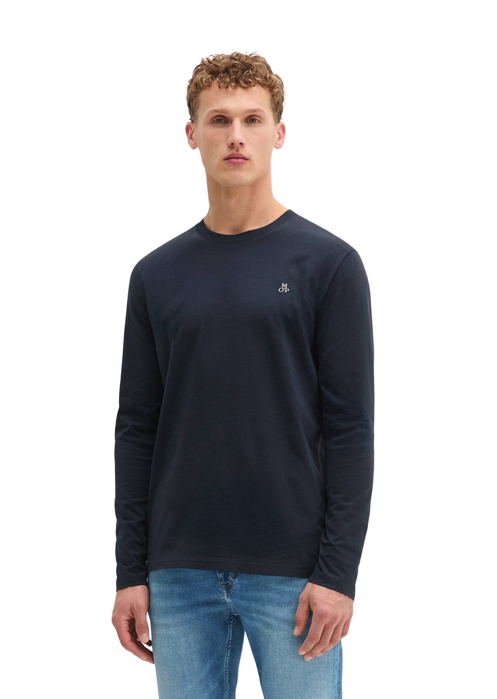 Marc O'Polo Langarmshirt aus reiner Bio-Baumwolle