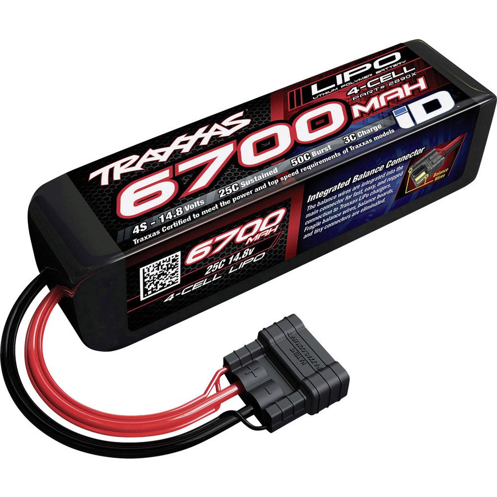 Traxxas Traxxas Modellbau-Akkupack (LiPo) 14.8 V 6700 mAh Zellen-Zahl: 4 25 C Akku 6700 mAh