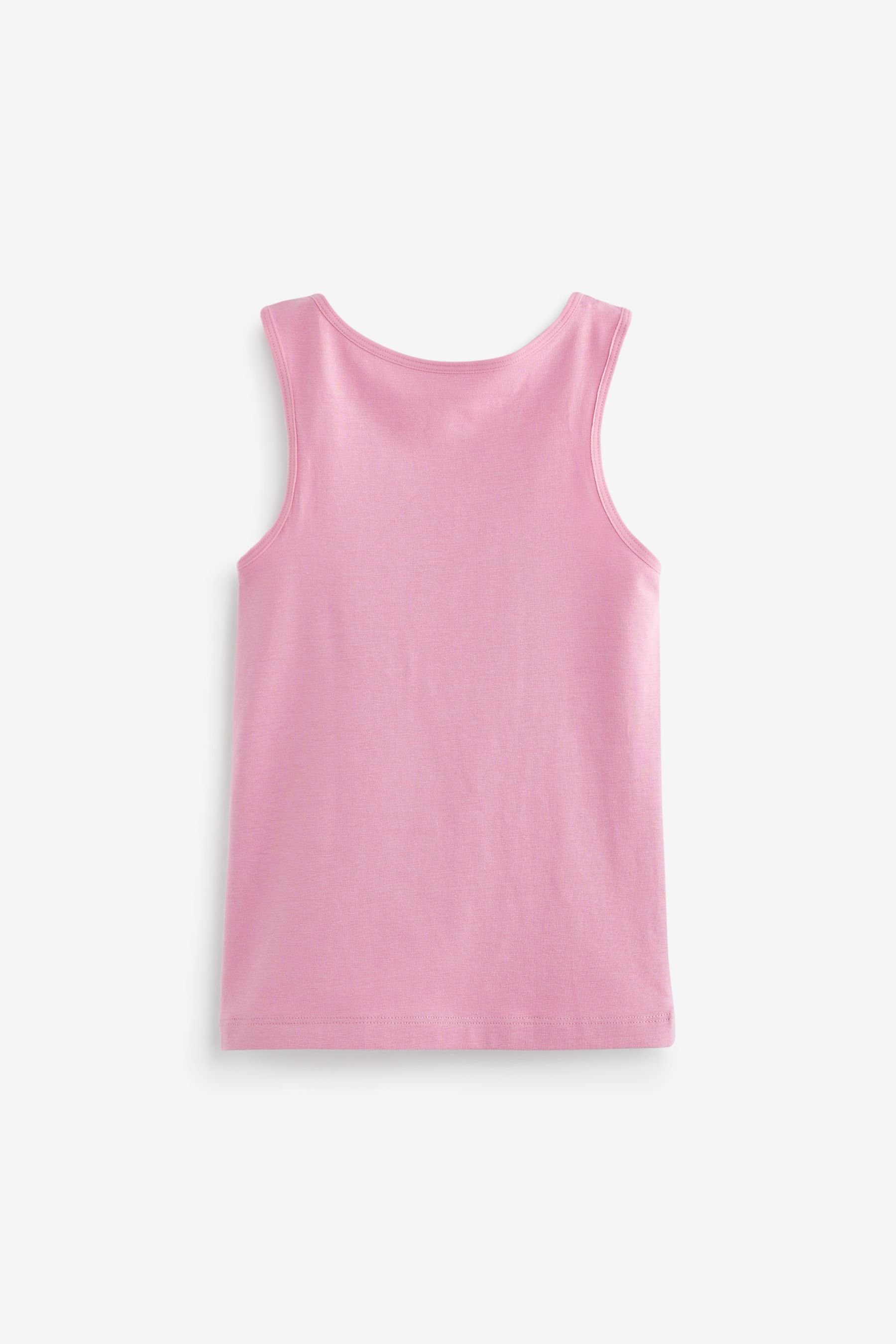 Next Unterhemd Unterhemden mit Lochstickerei 3er-Pack im Pink (3-St)