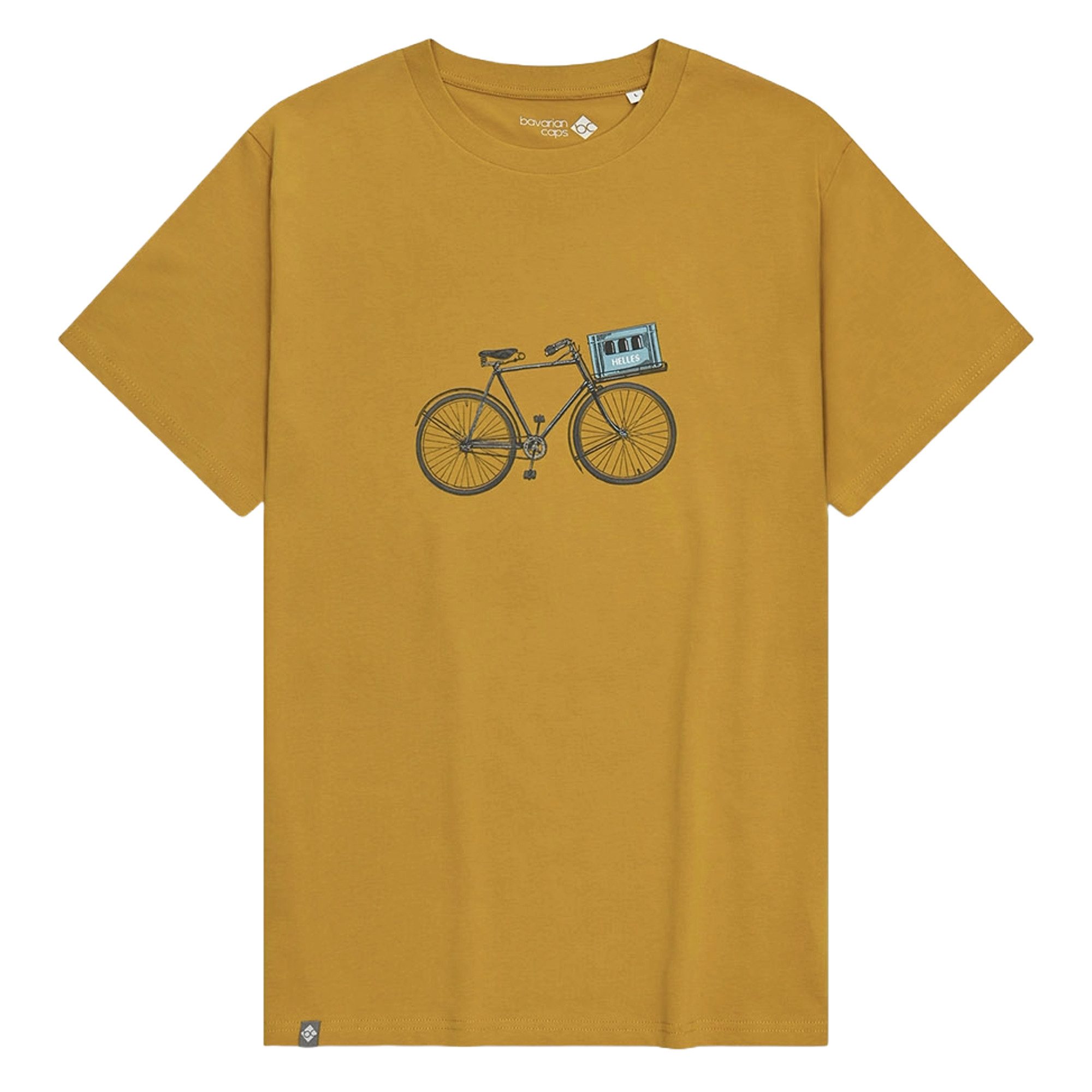 T-Shirt Bavarian Caps T-Shirt "Expresslieferdienst" - ocker