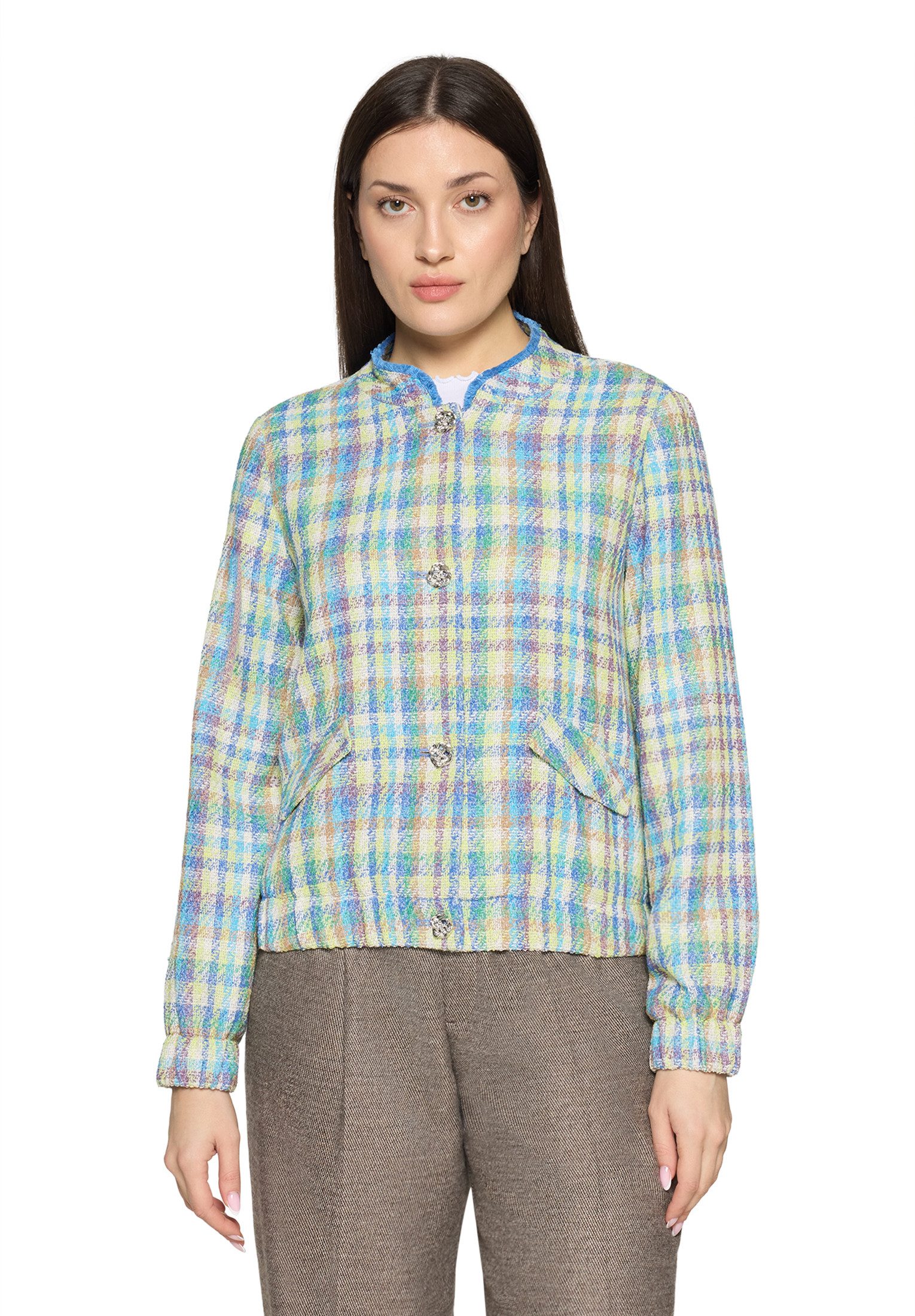 Cartoon Jackenblazer Damen kariert