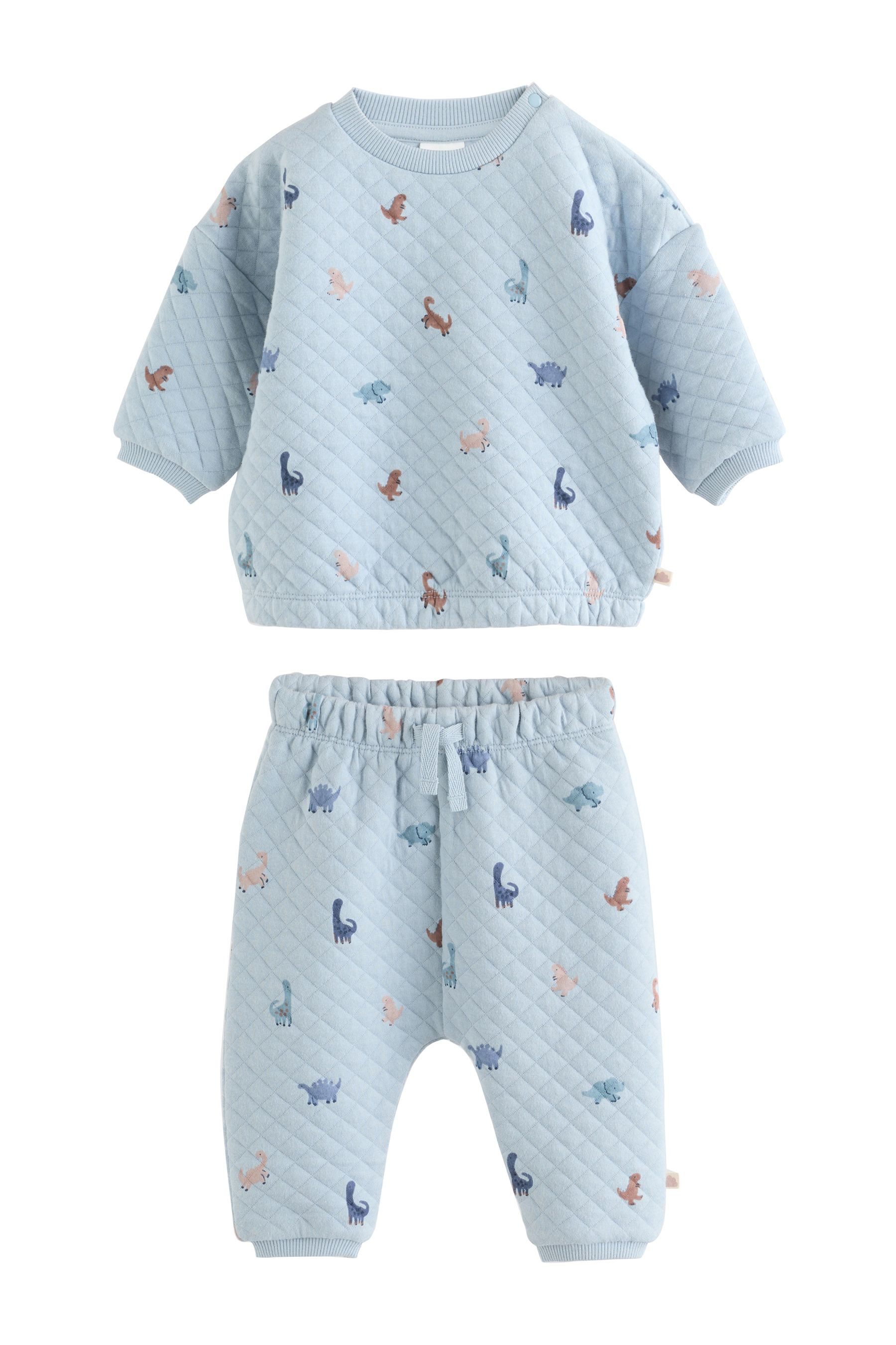 Sweatanzug Baby-Sweatshirt mit Steppdesign & Jogginghose, Set