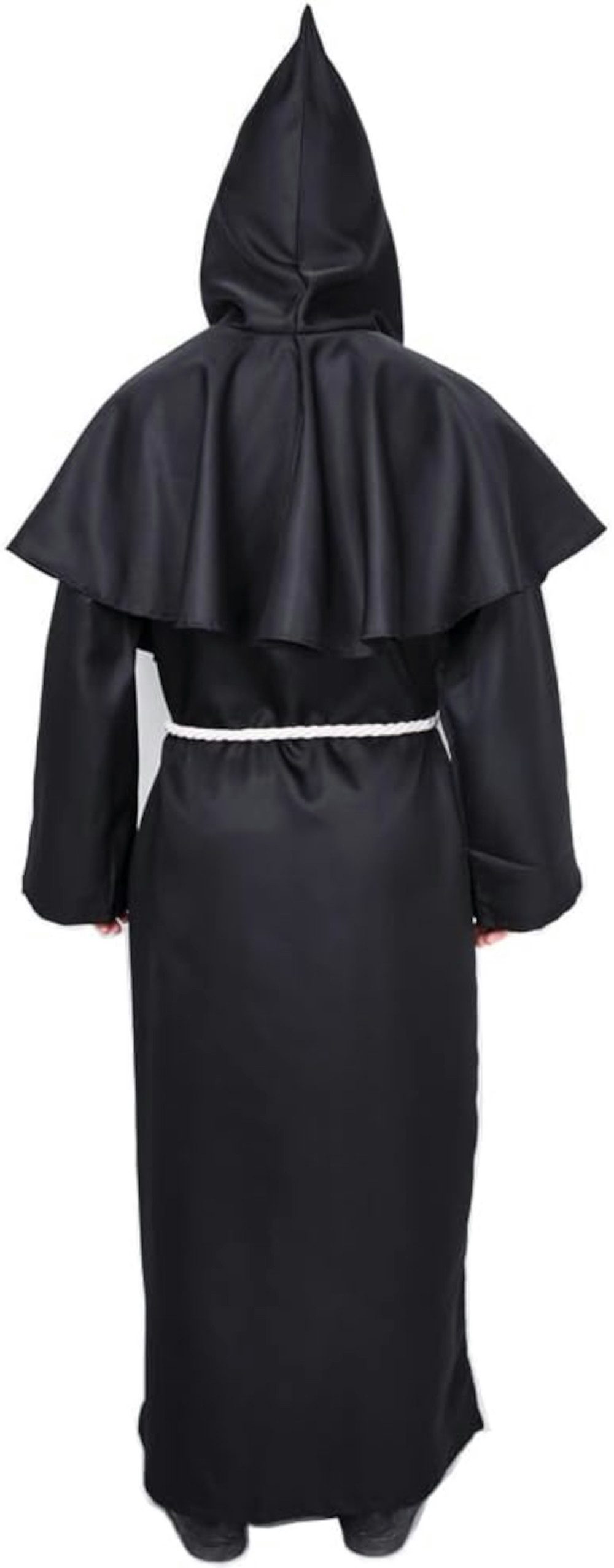 UE Stock Mönch-Kostüm Herren Mönch Pfarrer Mittelalter Kostüm mit Kapuze und Kreuz Gr. S, perfekten Wahl für Halloween