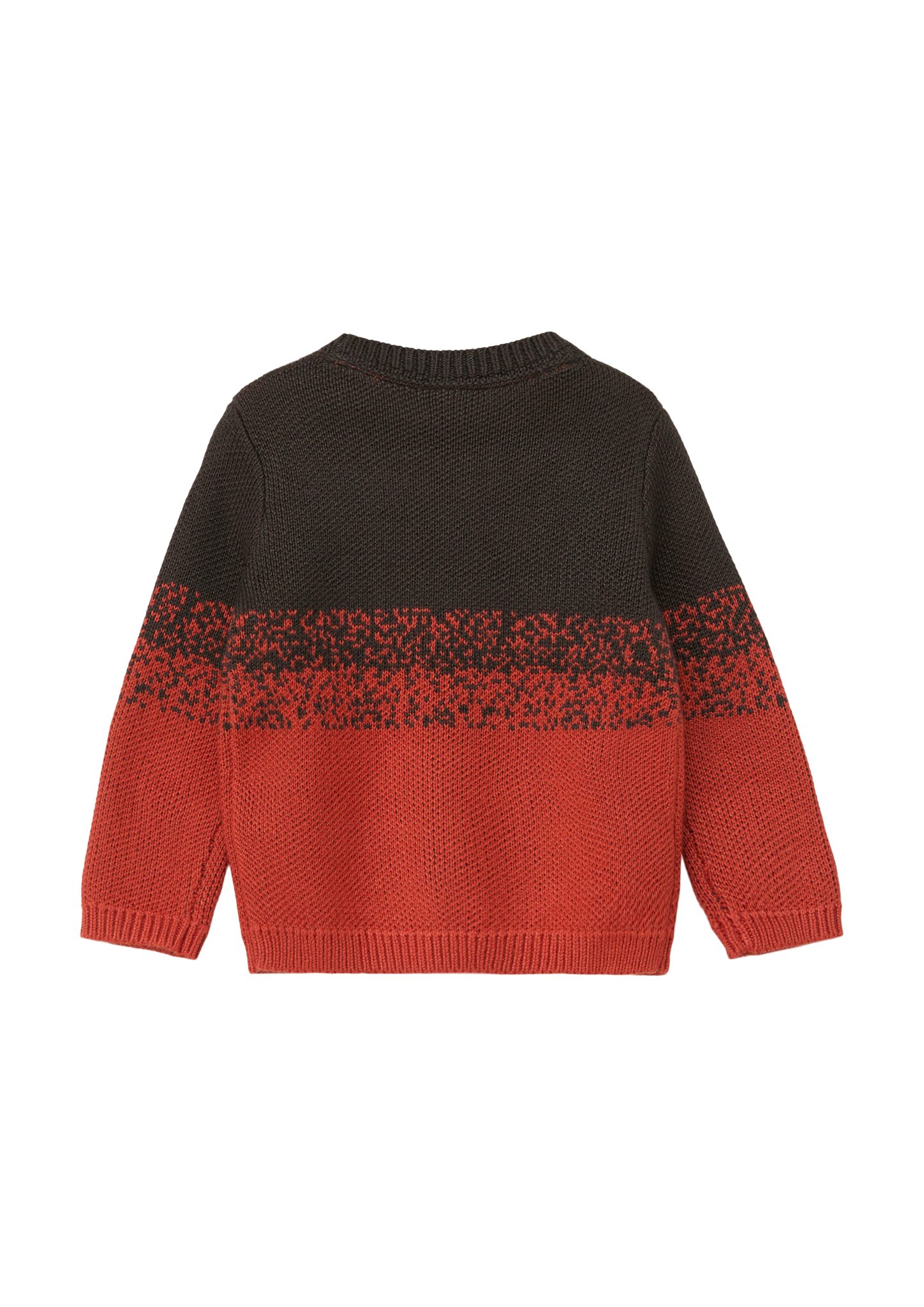 s.Oliver Langarmshirt Strickpullover mit Farbverlauf Applikation günstig online kaufen