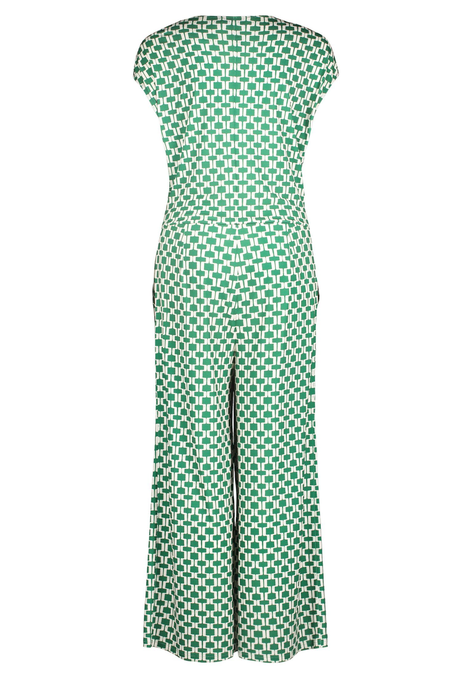 Länge Jumpsuit Vera Muster Cream/Green in Mont (1-tlg) 7/8