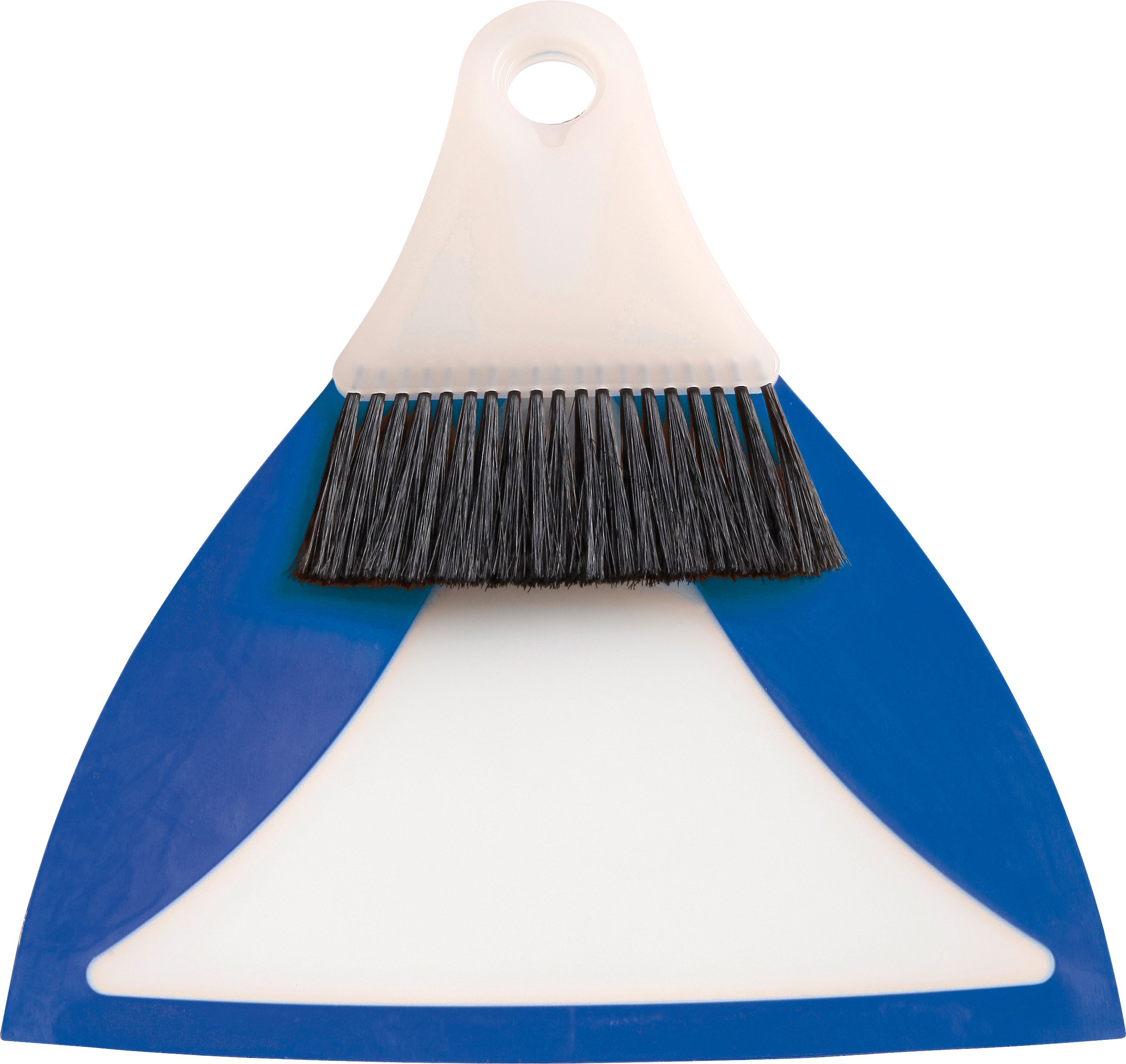 haug bürsten Kehrgarnitur Flexi - blau - für einfaches und schnelles Kehren, platzsparend aufzubewahren durch kleine Größe - für Büro und mehr