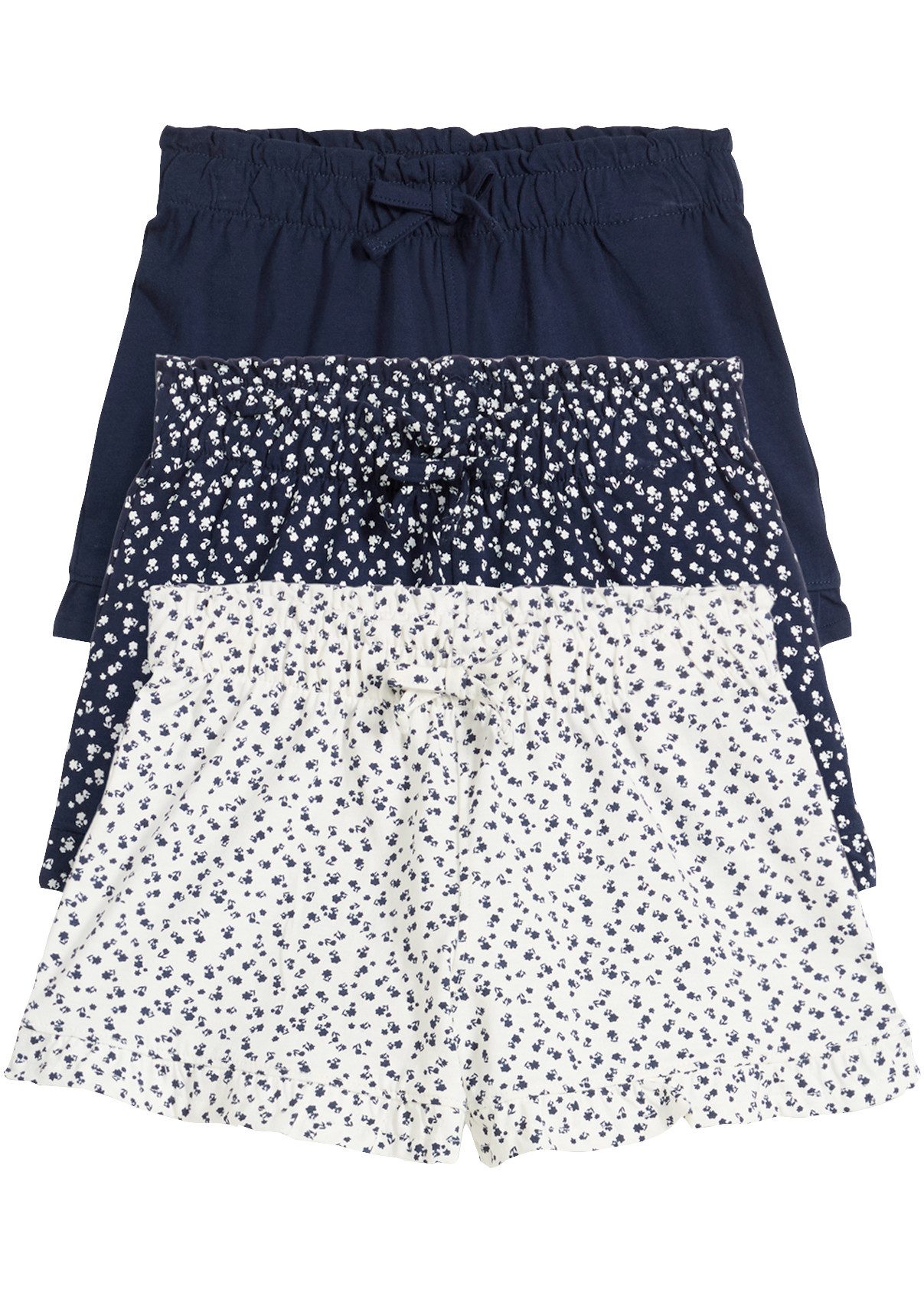 bonprix Shorts (Packung, 3er) im 3er Pack, aus Baumwolle, in verschiedenen Größen