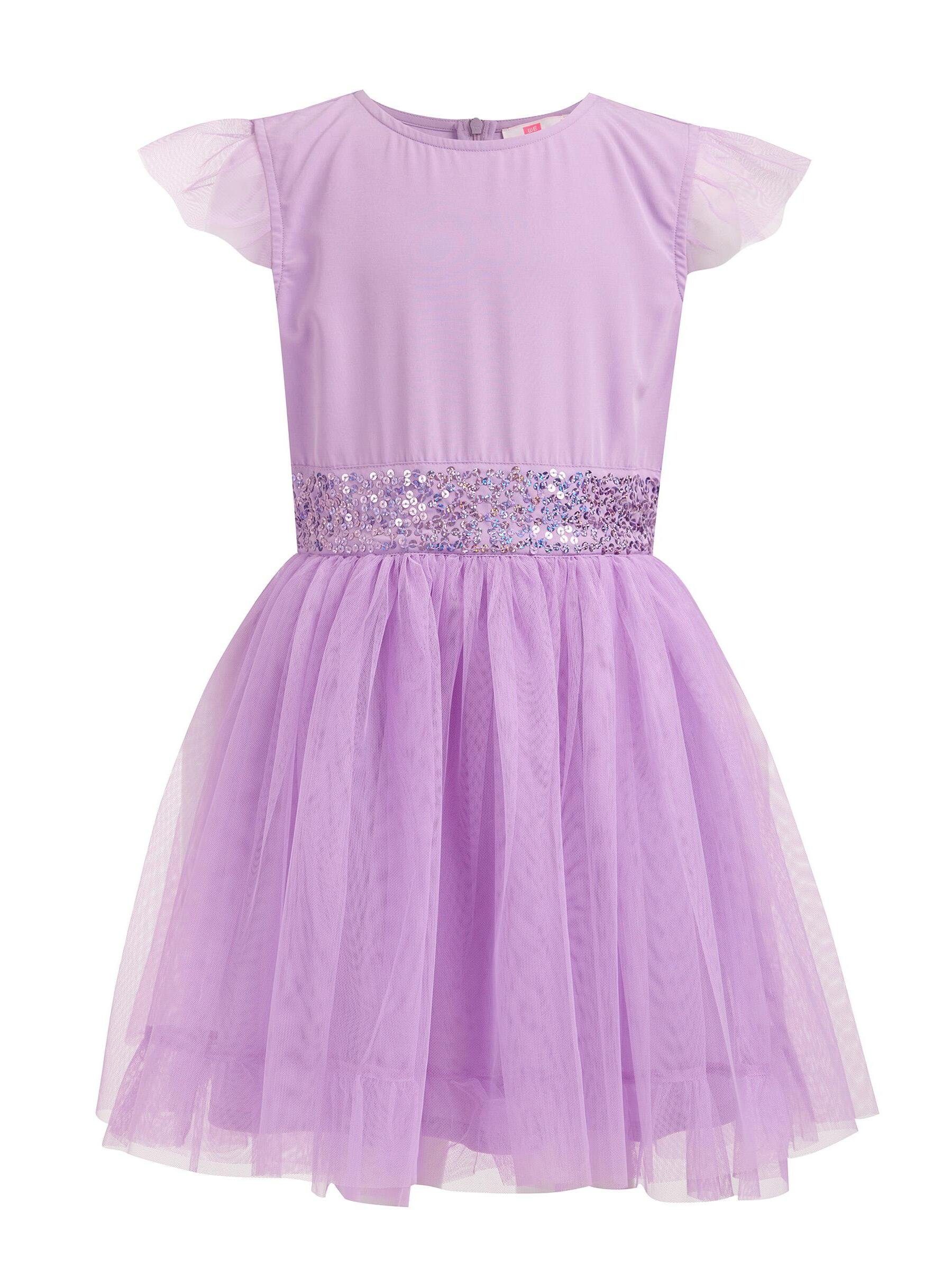 Lila WE Fashion (1-tlg) Maxikleid