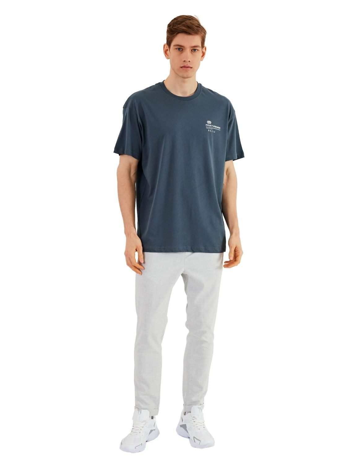 COMEOR Oversize-Shirt Herren T-Shirt: Trendige Urban Streetwear für lässige Styles (1-tlg) mit individuellem Print – Bild 4 von 5