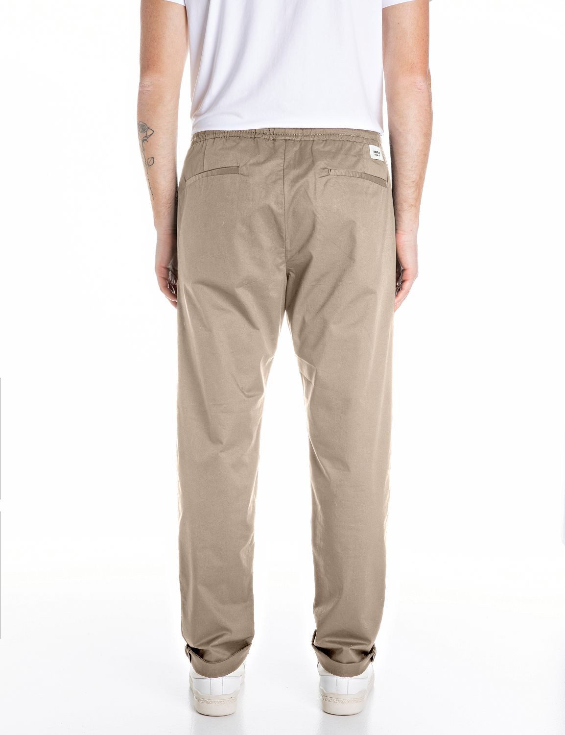 Replay Schlupfhose Regular Fit mit elastischem Bund günstig online kaufen