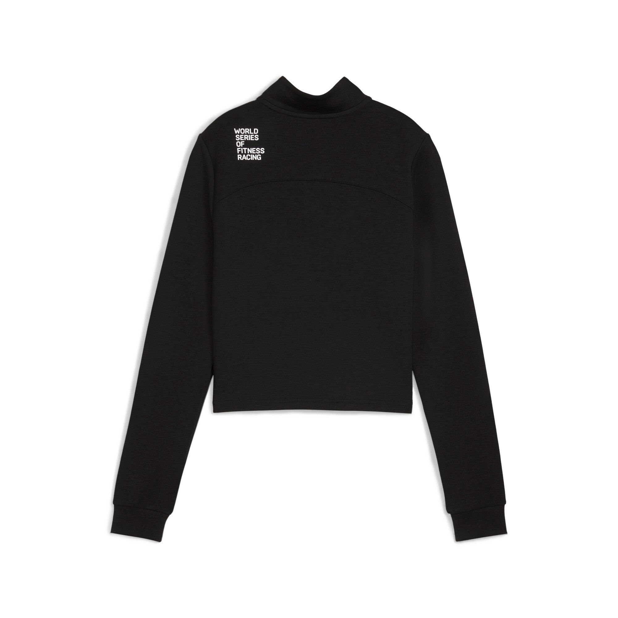 PUMA Kapuzensweatshirt W X HYROX CLOUDSPUN 14 ZIP mit Kapuze, mit angesetztem Bündchen, mit Vier-Wege-Stretch